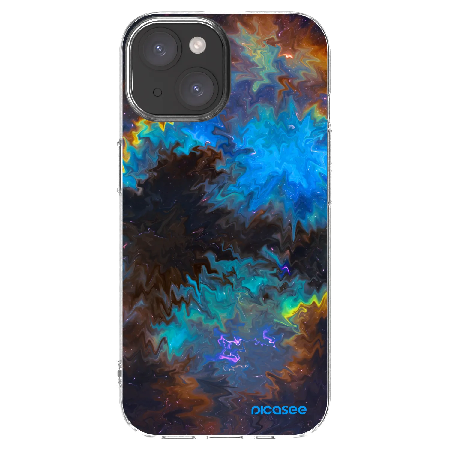 Picasee silikonska prozirna maskica za Apple iPhone 15 - Space