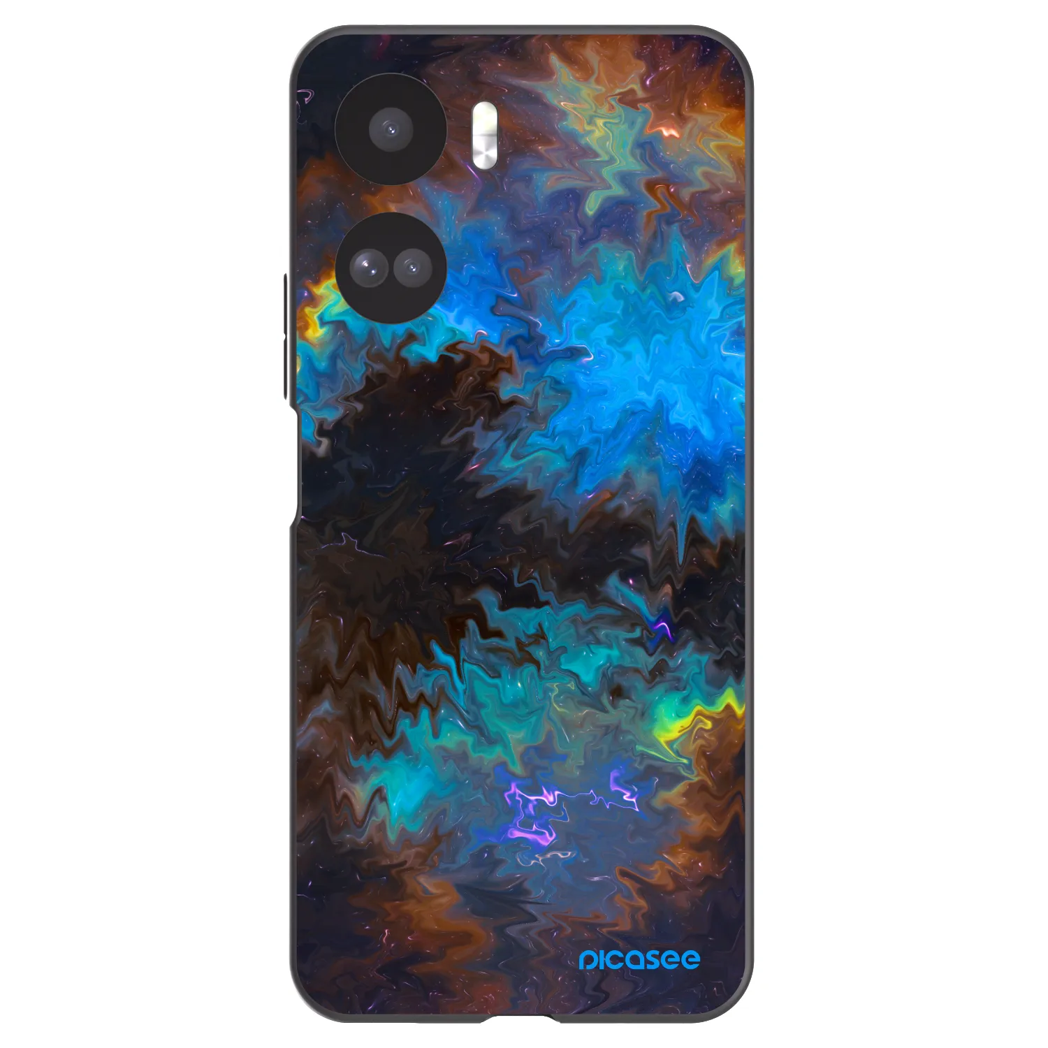 Picasee crna silikonska maskica za Honor 90 Lite 5G - Space