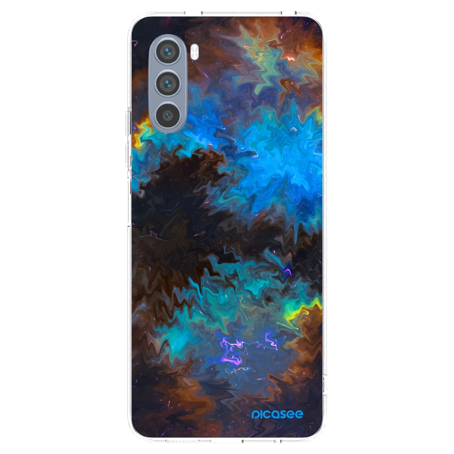 Picasee silikonska prozirna maskica za Motorola Moto G62 - Space