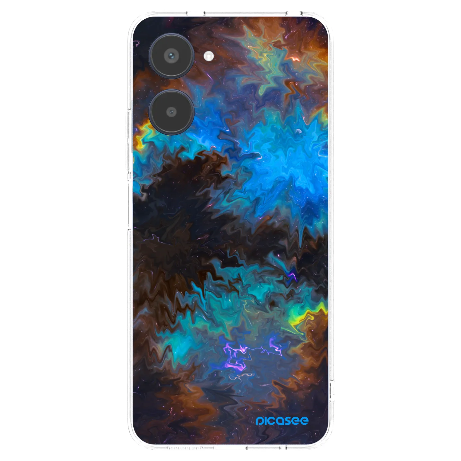 Picasee silikonska prozirna maskica za Realme 10 4G - Space