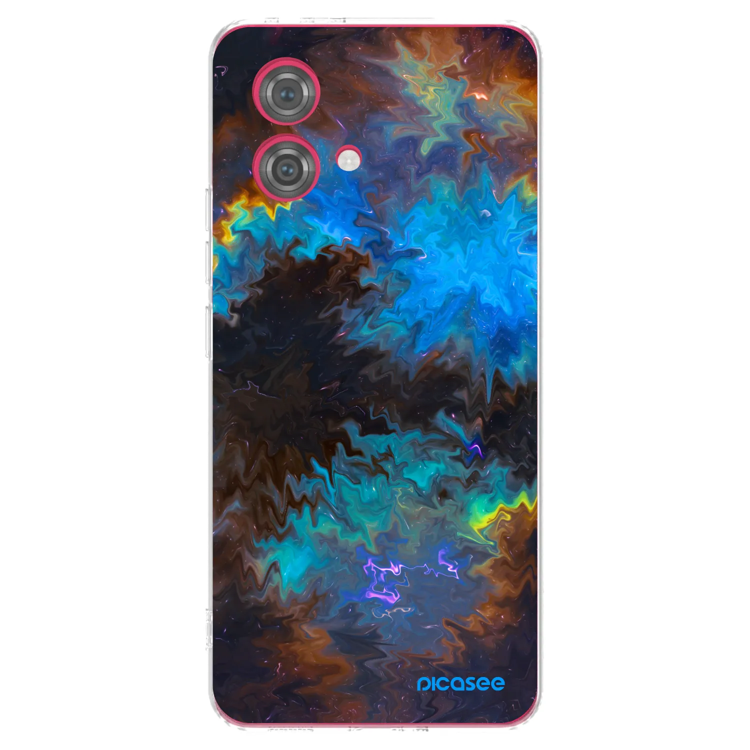 Picasee silikonska prozirna maskica za Motorola Moto G84 5G - Space
