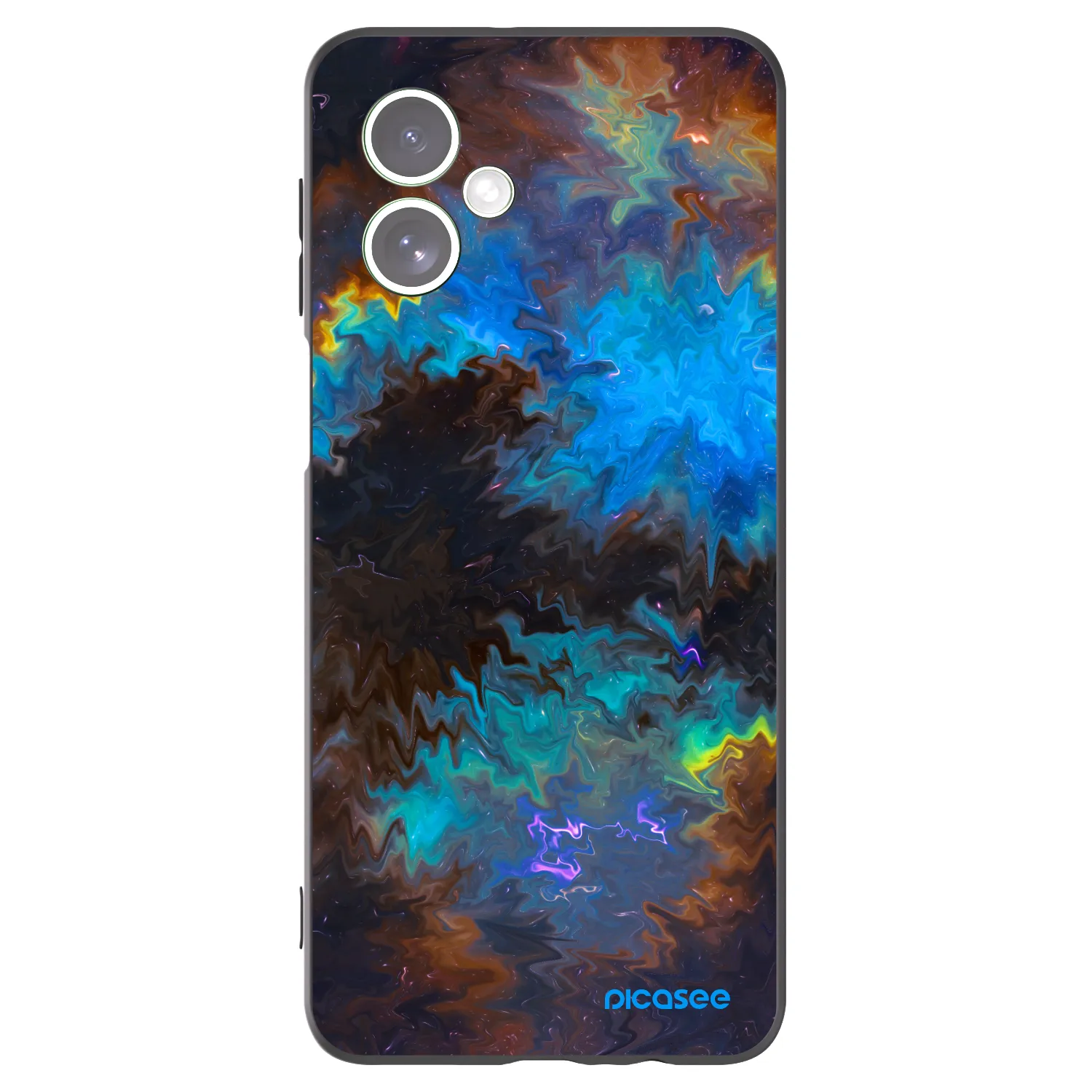 Picasee crna silikonska maskica za Motorola Moto G54 5G - Space