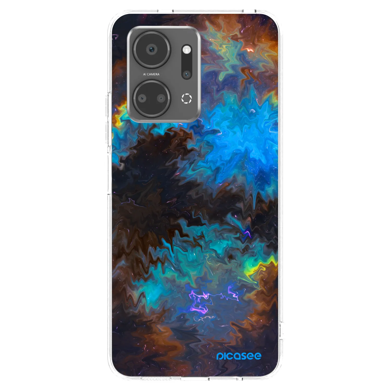 Picasee silikonska prozirna maskica za Honor X7a - Space