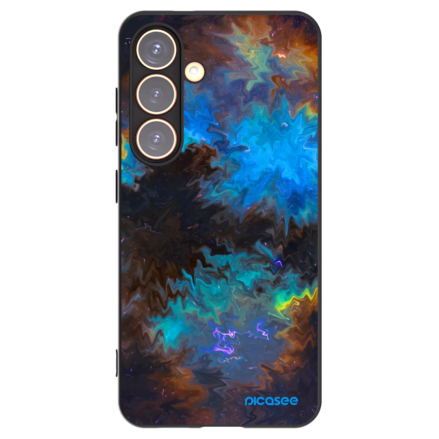 Picasee crna silikonska maskica za Samsung Galaxy S24 S921B 5G - Space