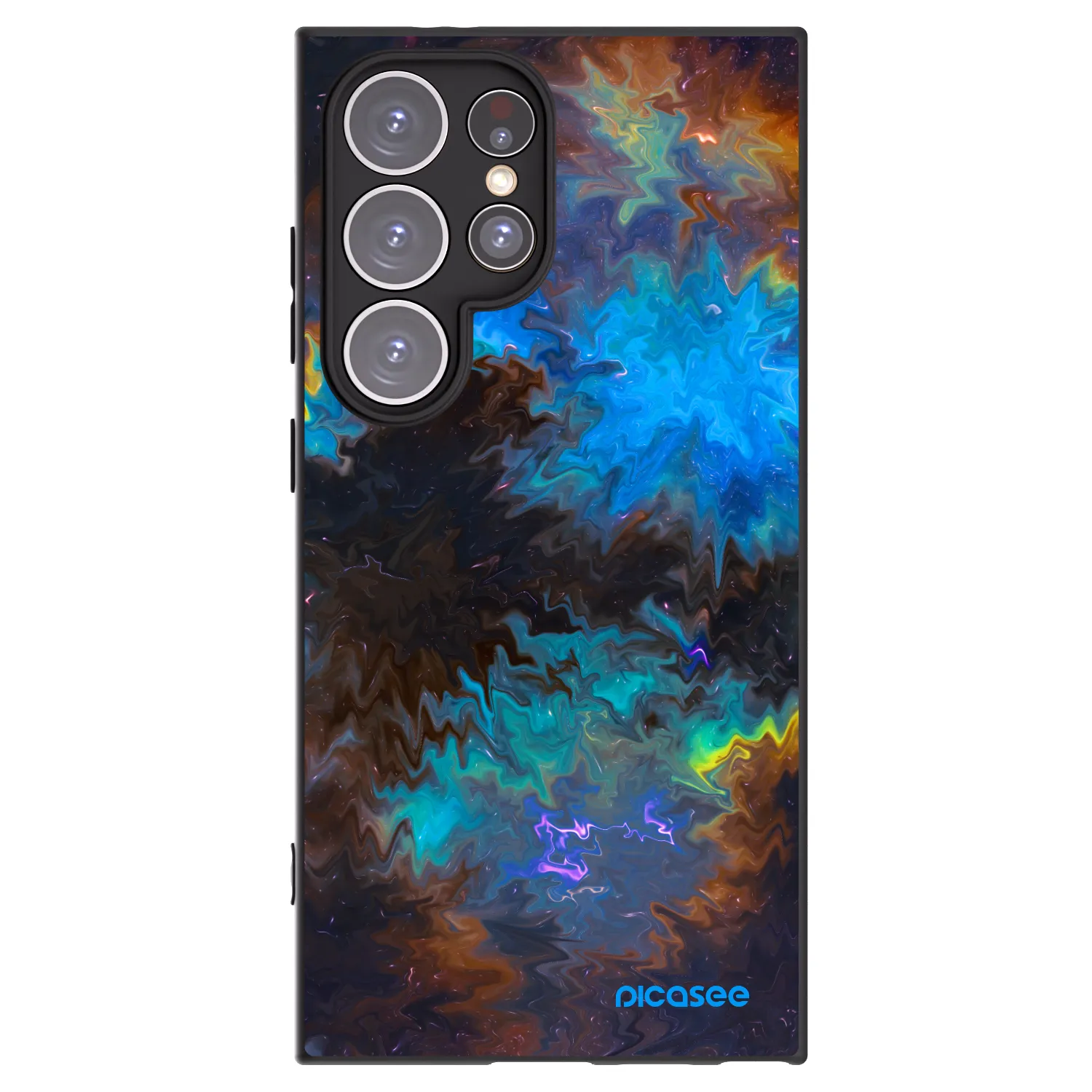 Picasee crna silikonska maskica za Samsung Galaxy S24 Ultra S928B 5G - Space