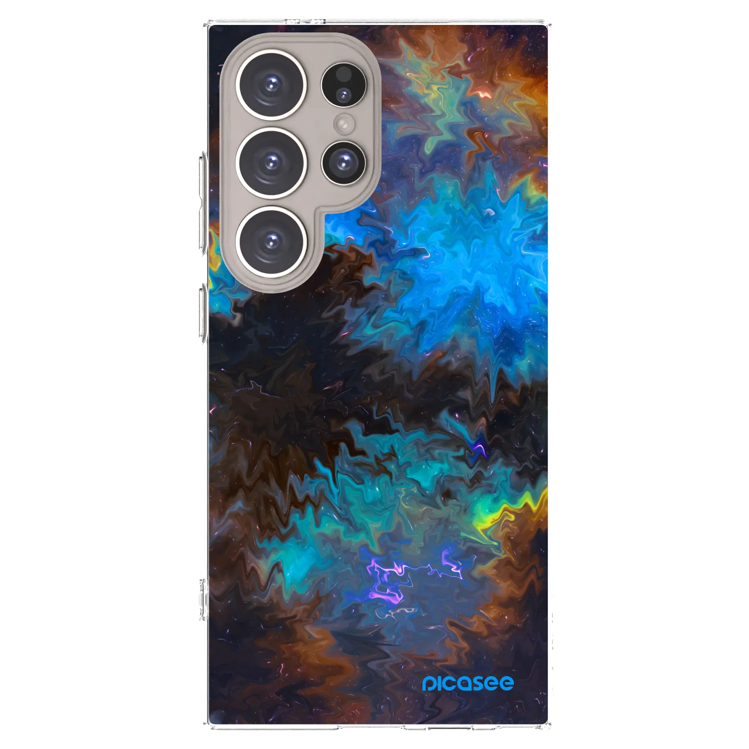 Picasee silikonska prozirna maskica za Samsung Galaxy S24 Ultra S928B 5G - Space