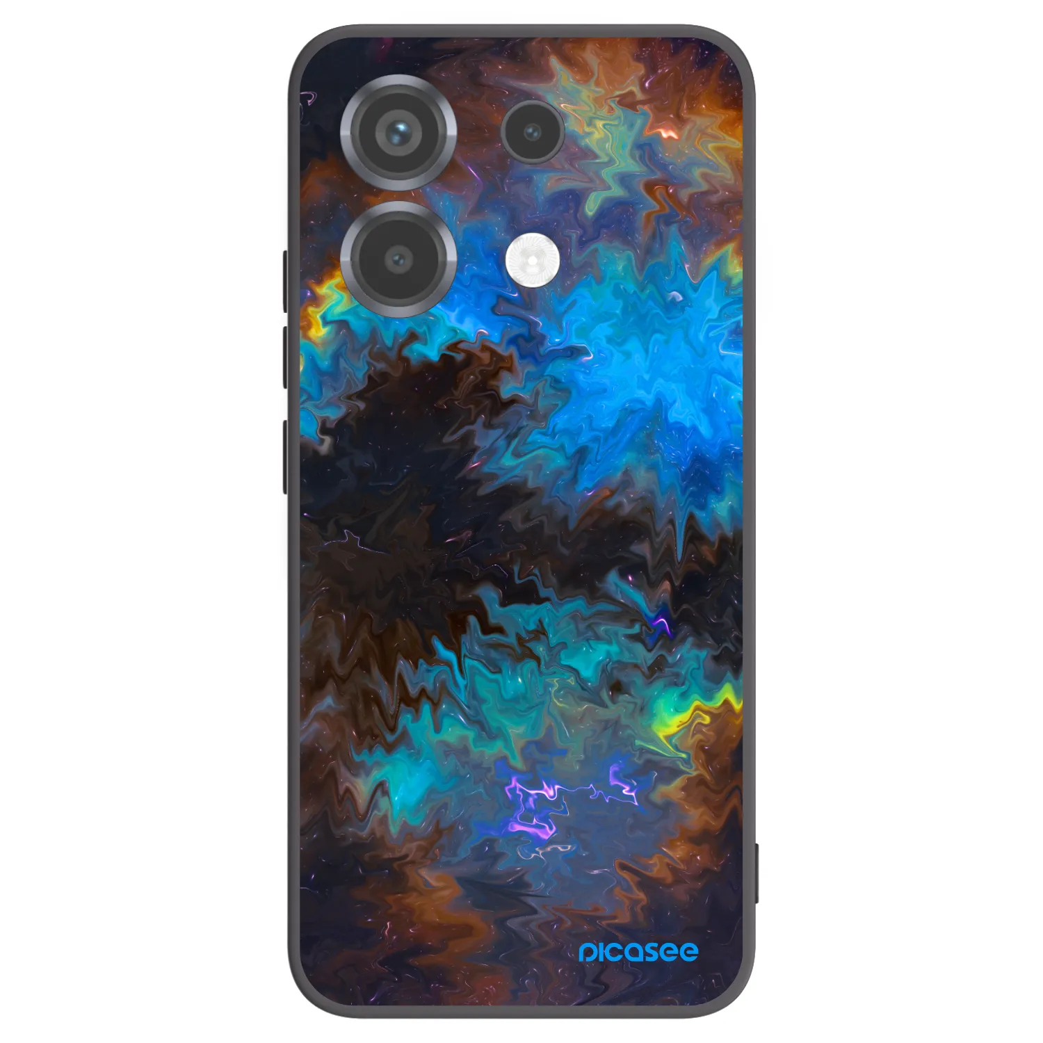 Picasee crna silikonska maskica za Xiaomi Poco X6 - Space
