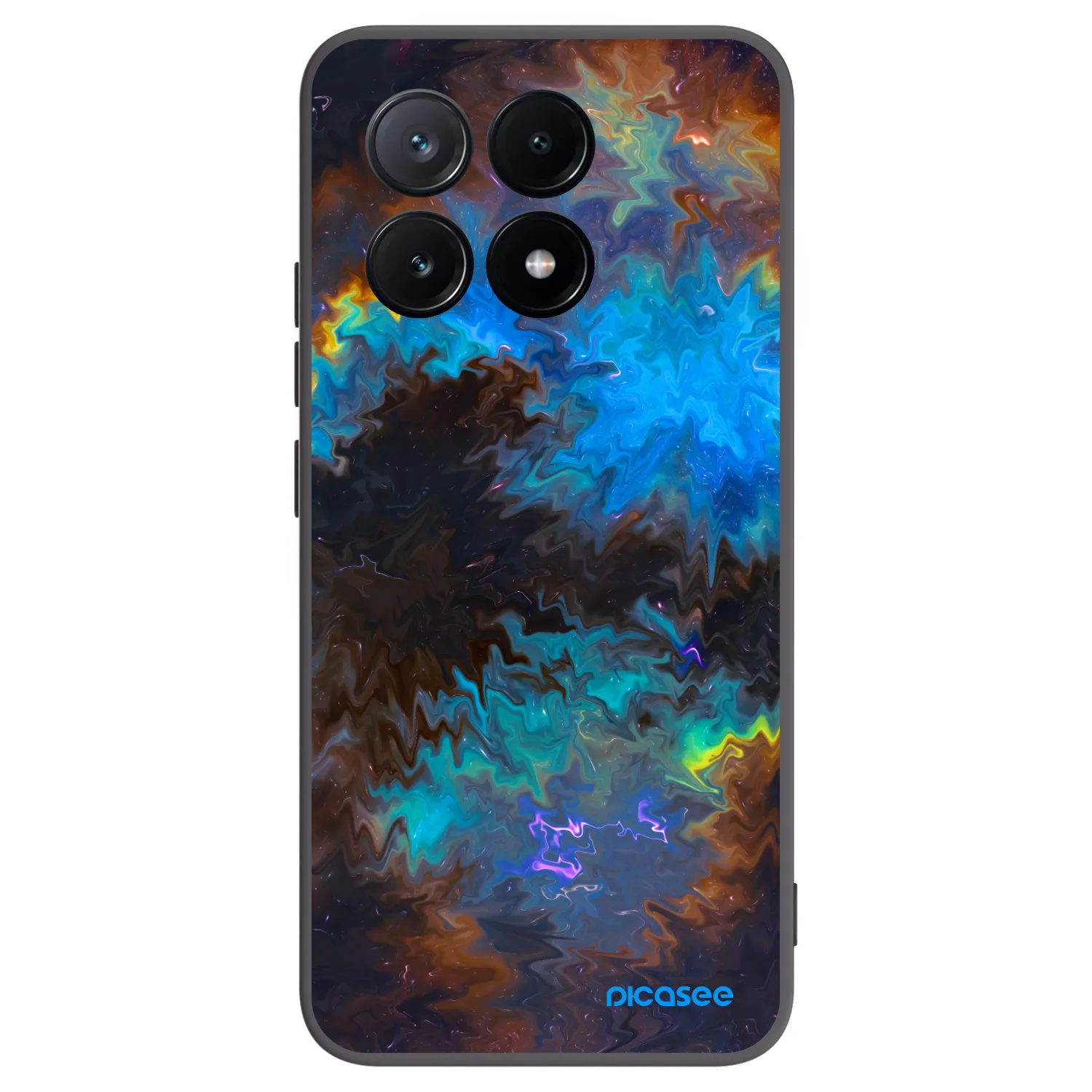 Picasee crna silikonska maskica za Xiaomi Poco X6 Pro - Space