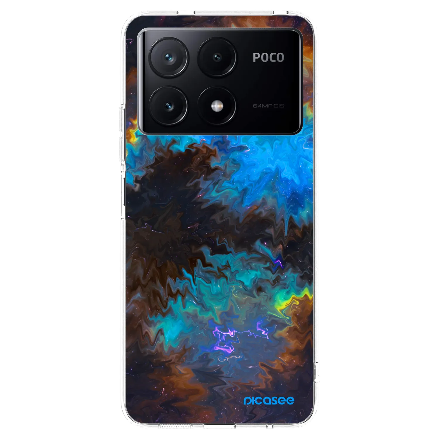 Picasee silikonska prozirna maskica za Xiaomi Poco X6 Pro - Space