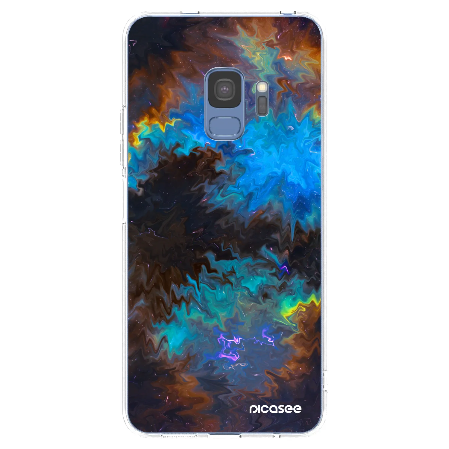 Picasee silikonska prozirna maskica za Samsung Galaxy S9 G960F - Space