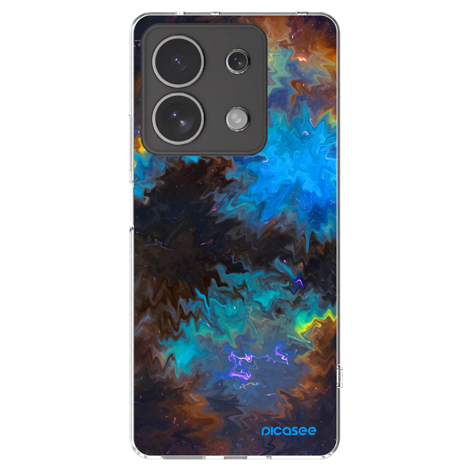 Picasee silikonska prozirna maskica za Xiaomi Redmi Note 13 4G - Space