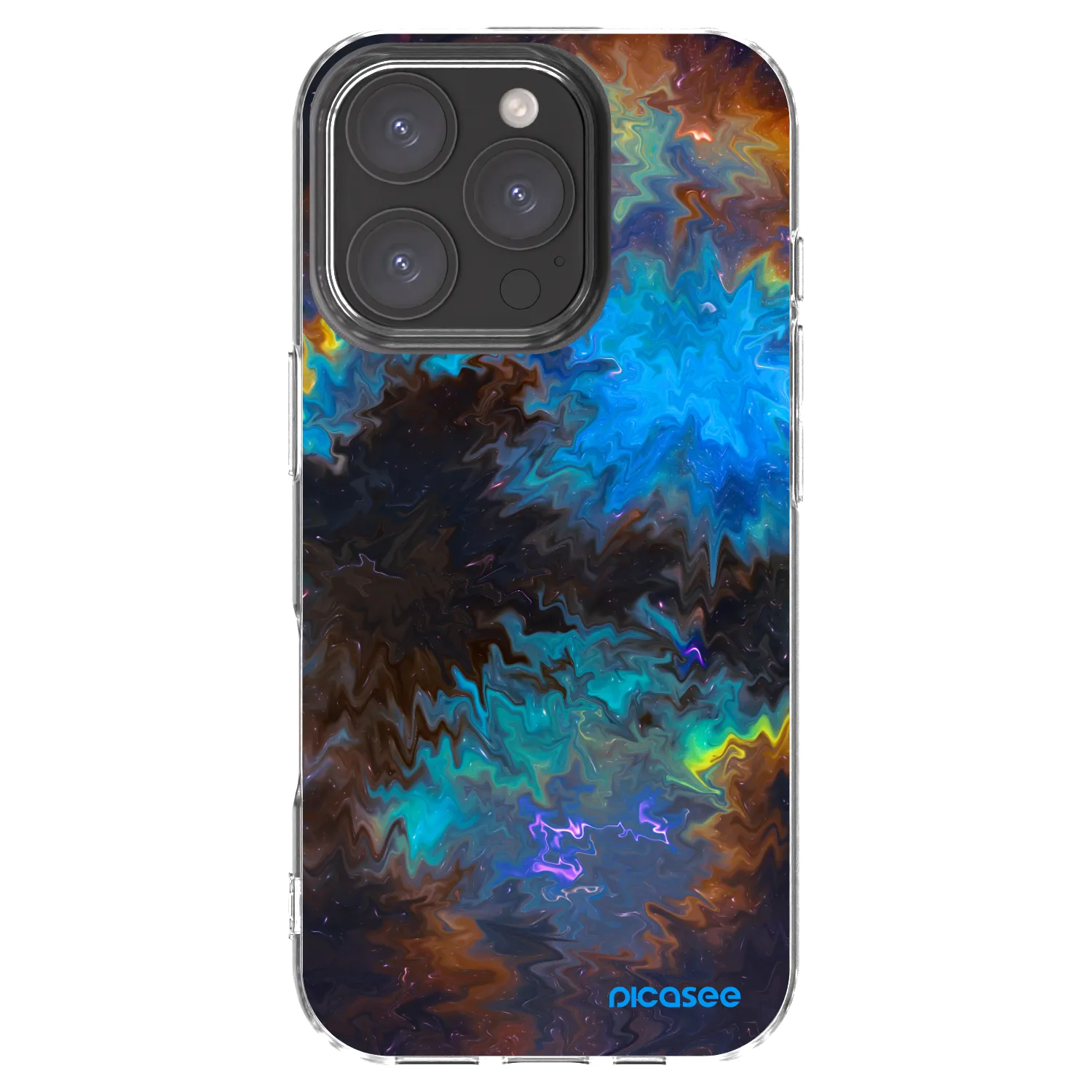 Picasee silikonska prozirna maskica za Apple iPhone 16 Pro - Space