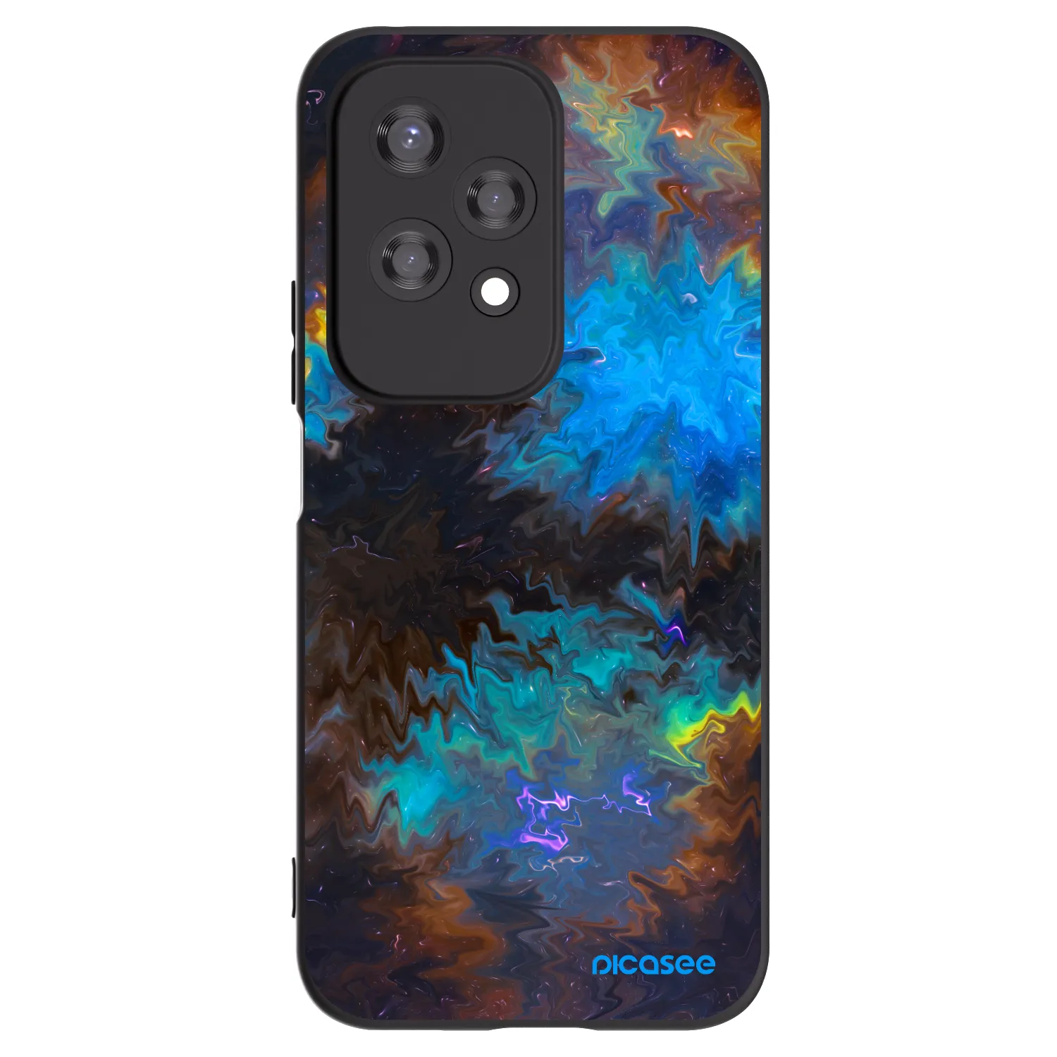 Picasee crna silikonska maskica za Honor 200 Lite - Space