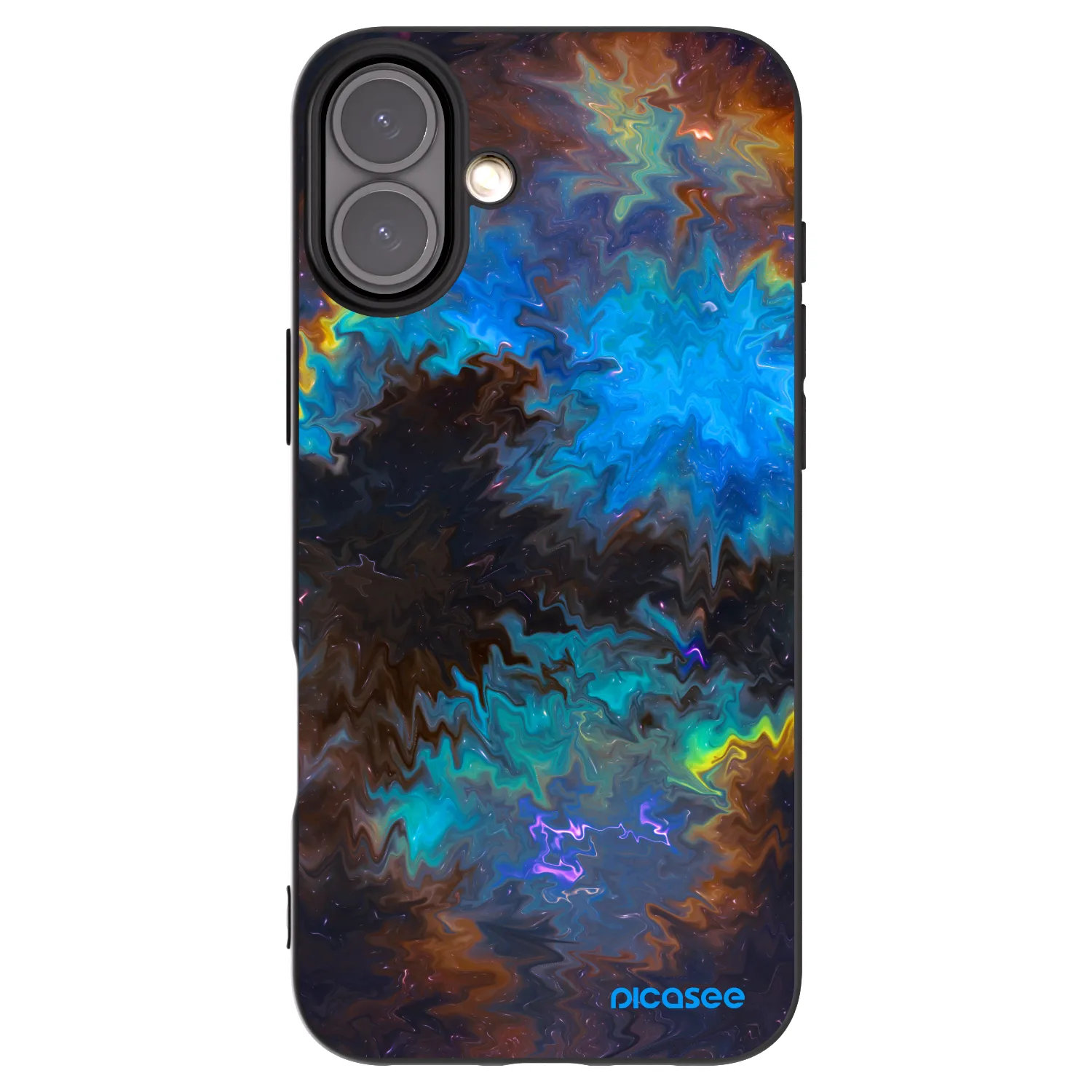Picasee crna silikonska maskica za Apple iPhone 16 Plus - Space