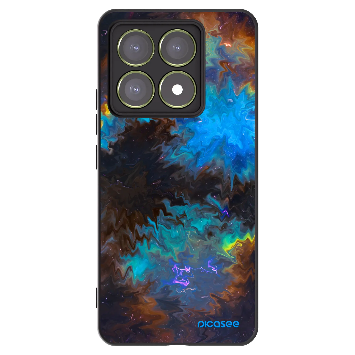 Picasee crna silikonska maskica za Xiaomi 14T - Space