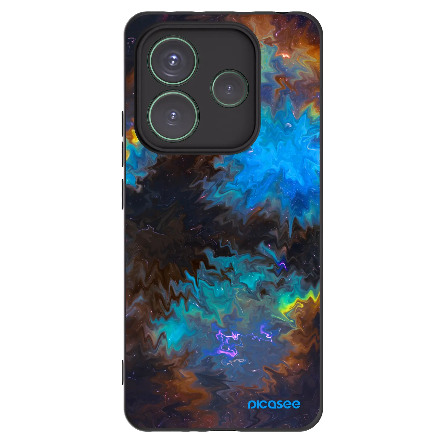Picasee crna silikonska maskica za Xiaomi Redmi Note 14 5G - Space