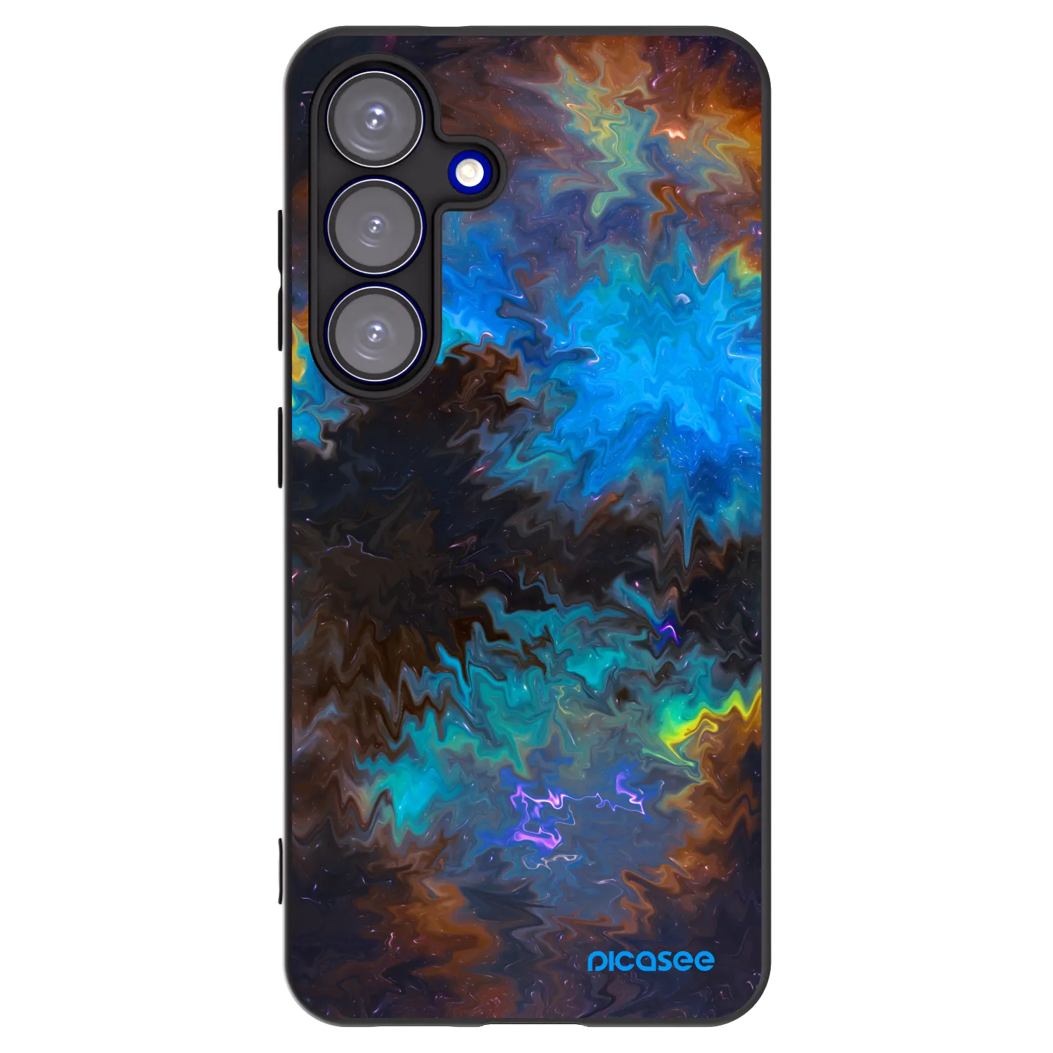 Picasee crna silikonska maskica za Samsung Galaxy S25 5G - Space