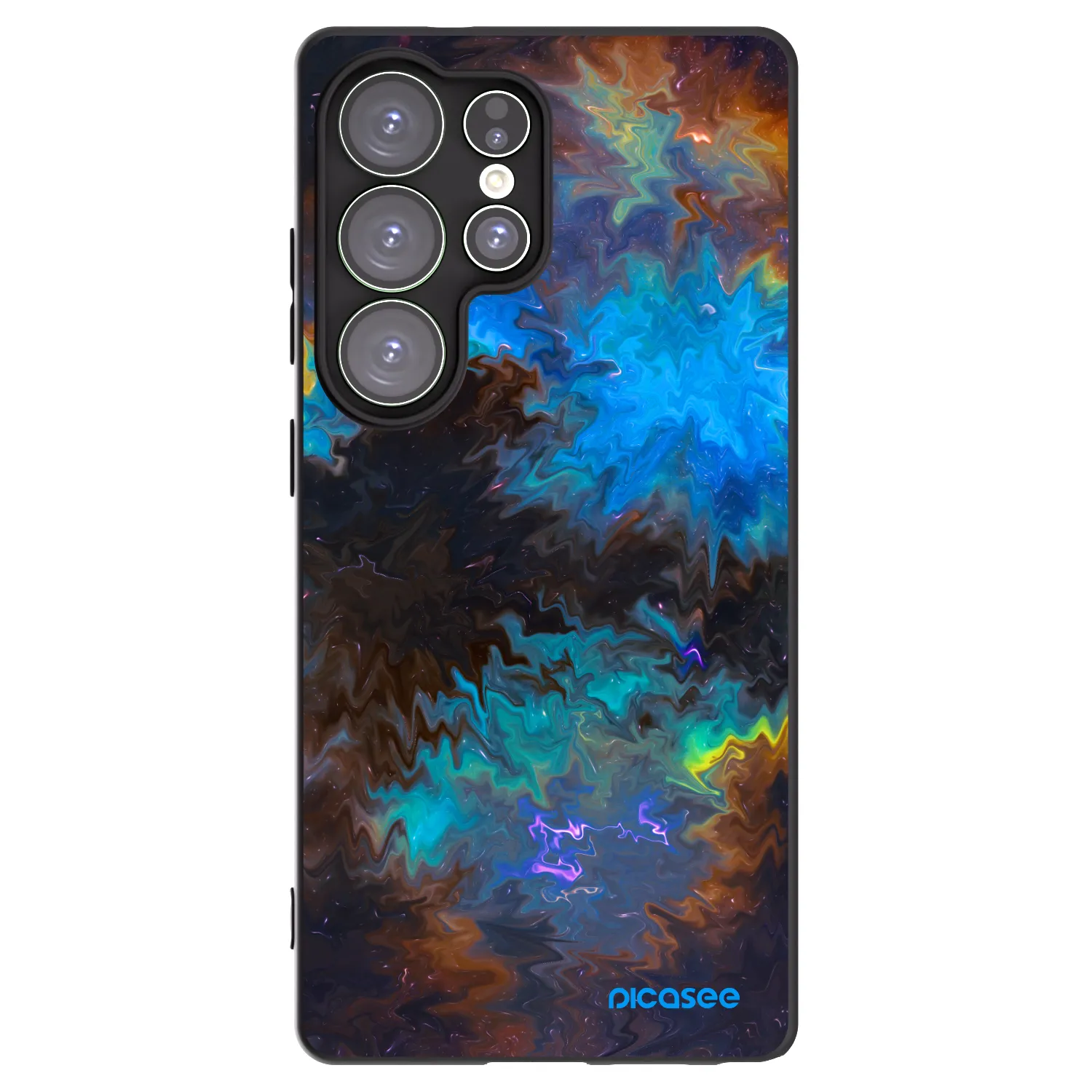 Picasee crna silikonska maskica za Samsung Galaxy S25 Ultra 5G - Space