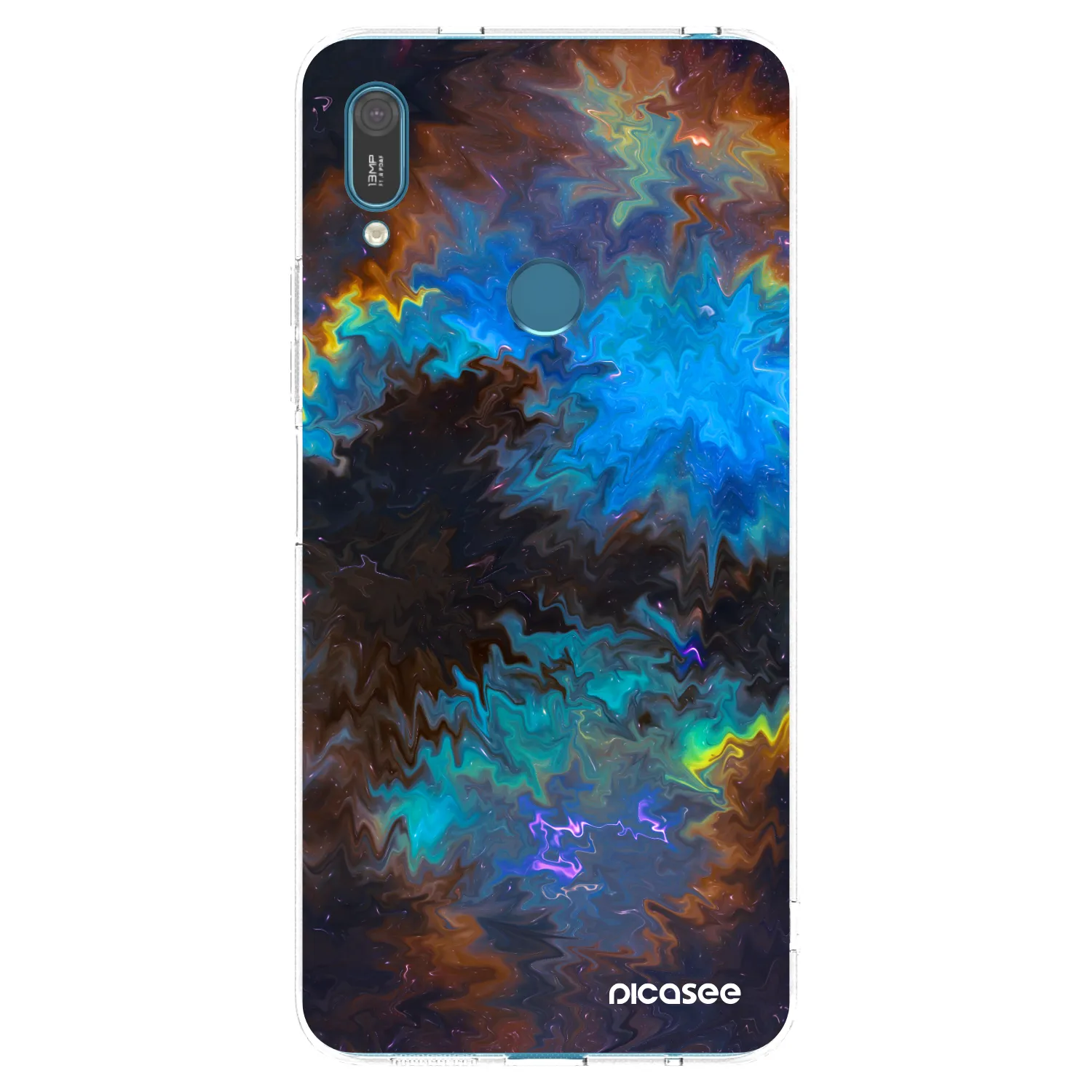 Picasee silikonska prozirna maskica za Huawei Y7 2019 - Space