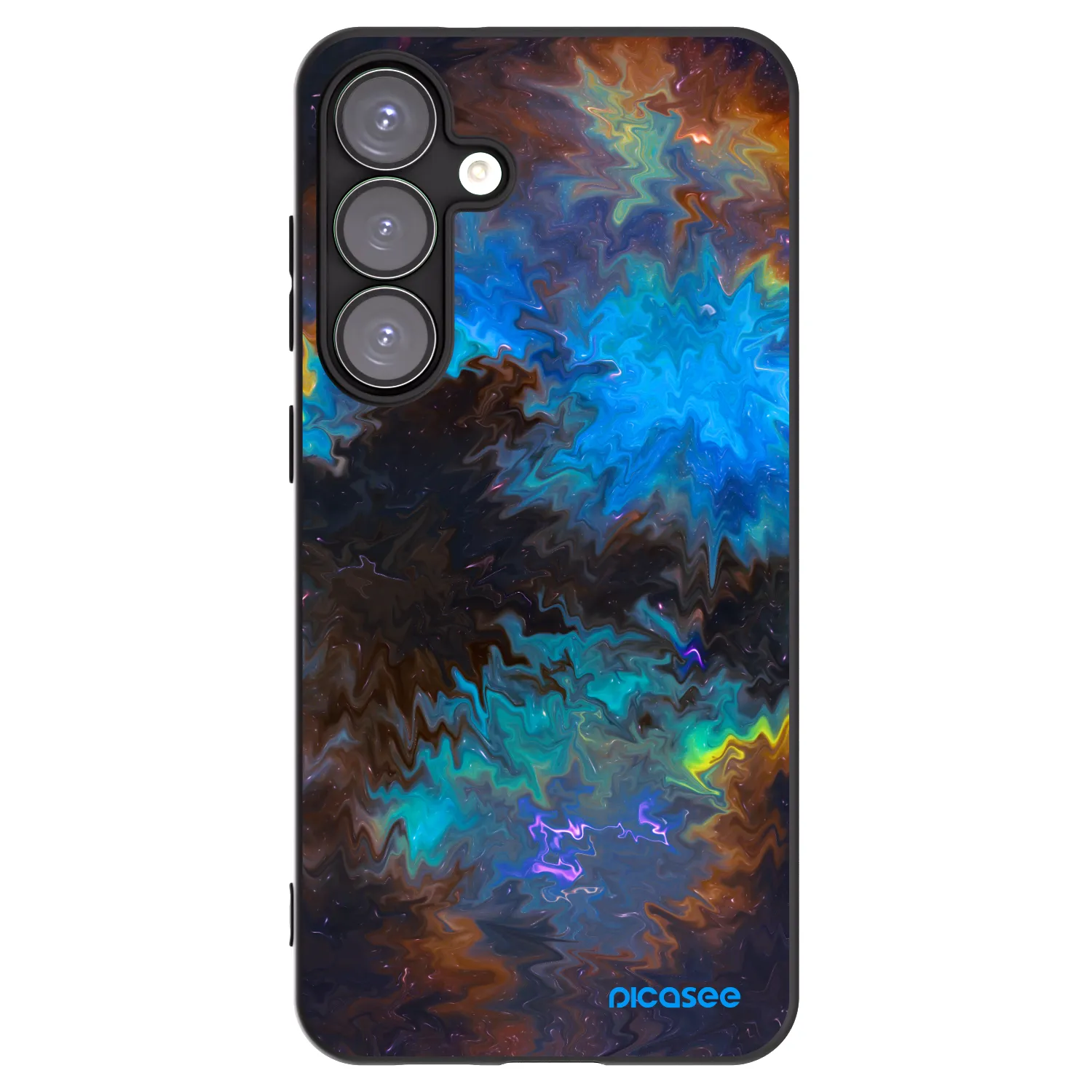 Picasee crna silikonska maskica za Samsung Galaxy S25+ 5G - Space