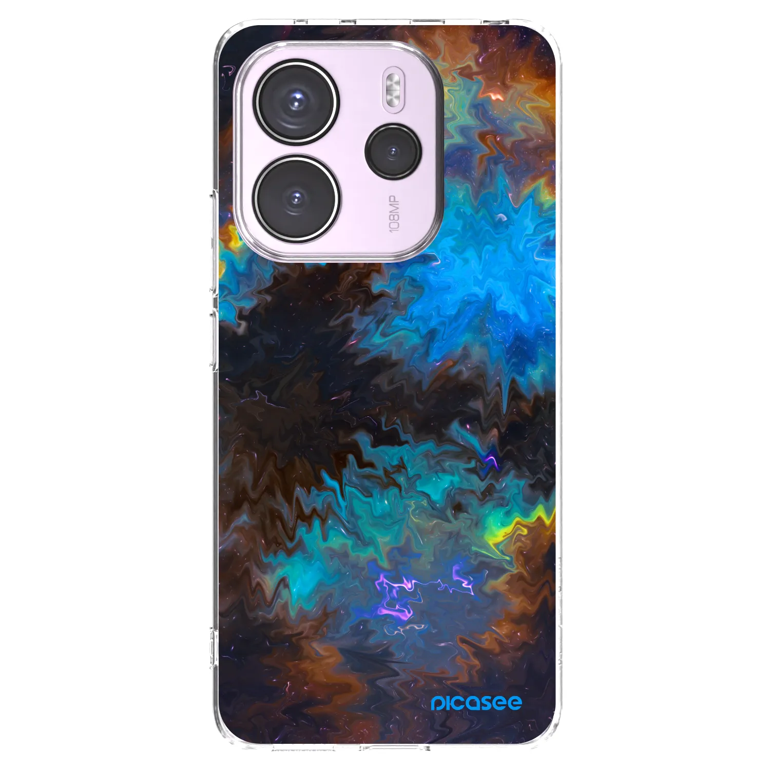Picasee silikonska prozirna maskica za Xiaomi Redmi Note 14 4G - Space