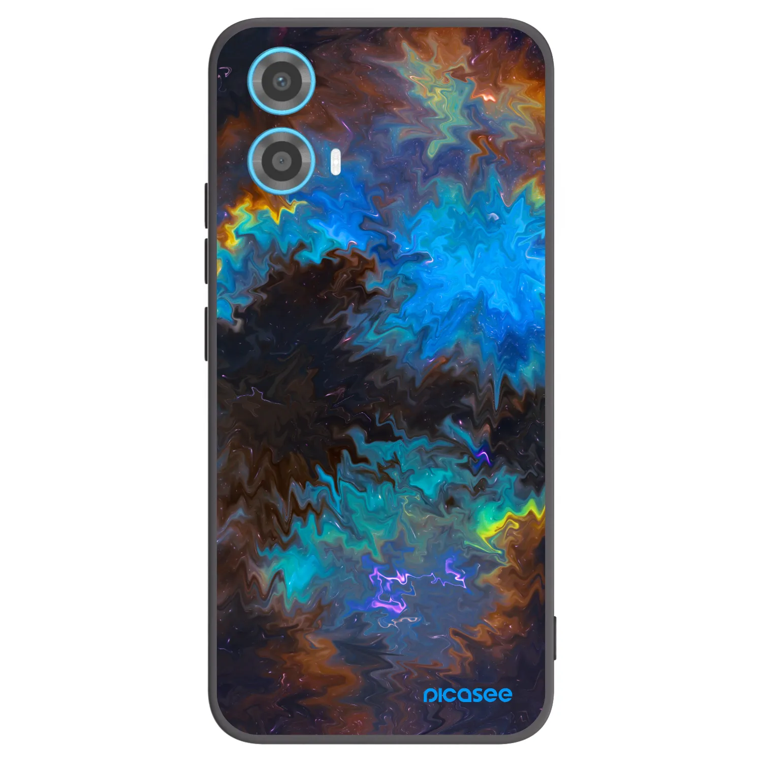 Picasee crna silikonska maskica za Motorola Moto G34 5G - Space