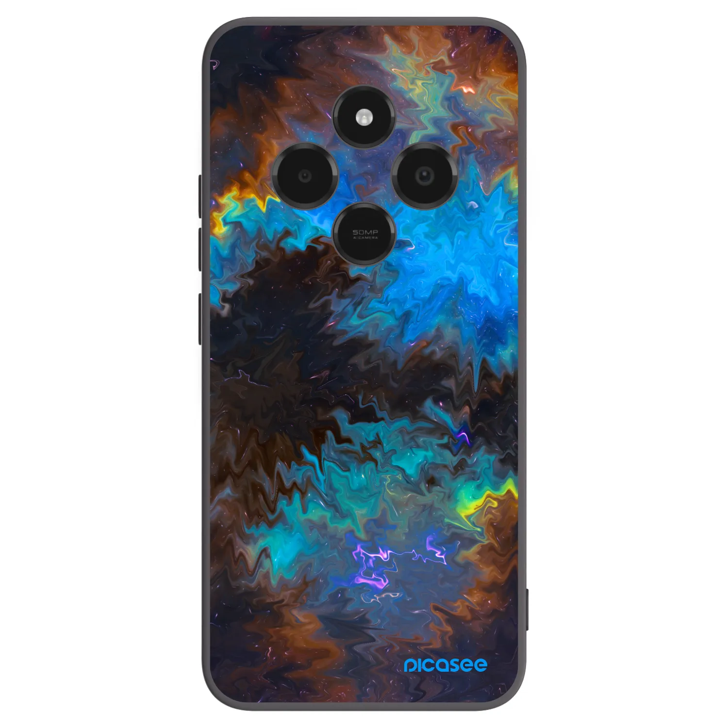 Picasee crna silikonska maskica za Xiaomi Poco C75 - Space