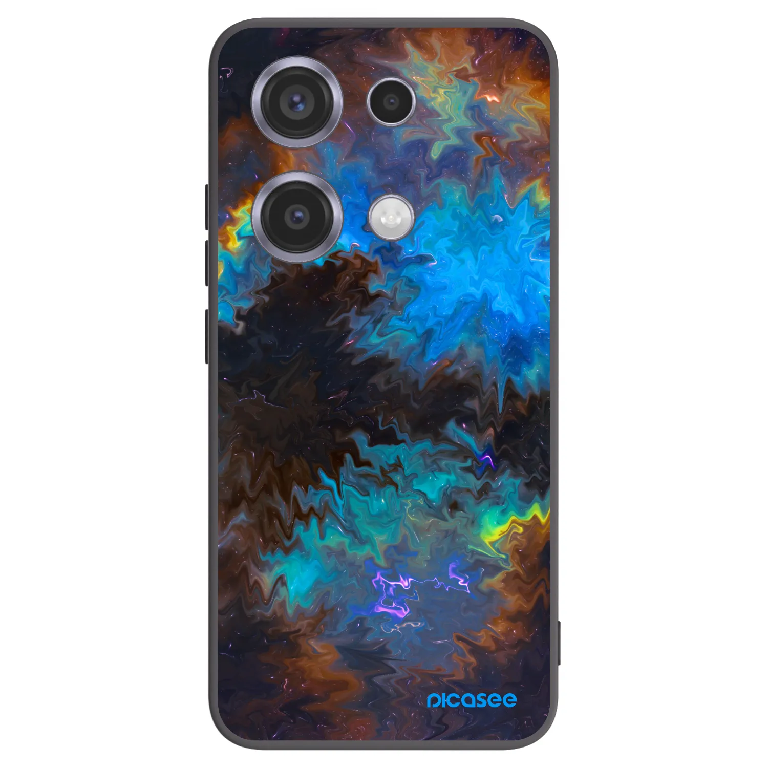 Picasee crna silikonska maskica za Xiaomi Redmi Note 14S - Space