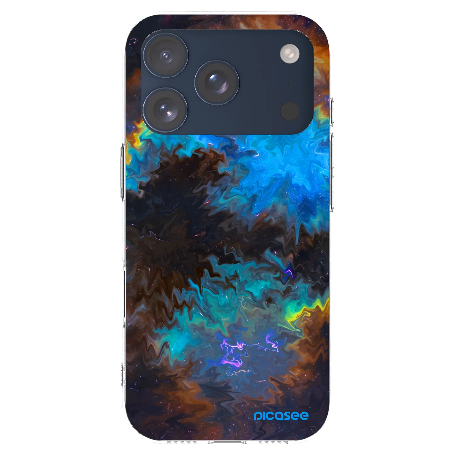 Picasee silikonska prozirna maskica za Apple iPhone 17 Pro - Space