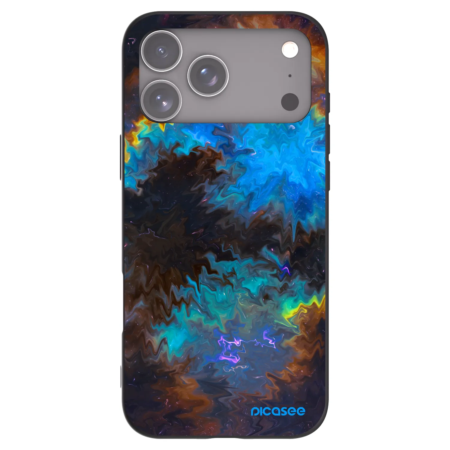 Picasee crna silikonska maskica za Apple iPhone 17 Pro Max - Space