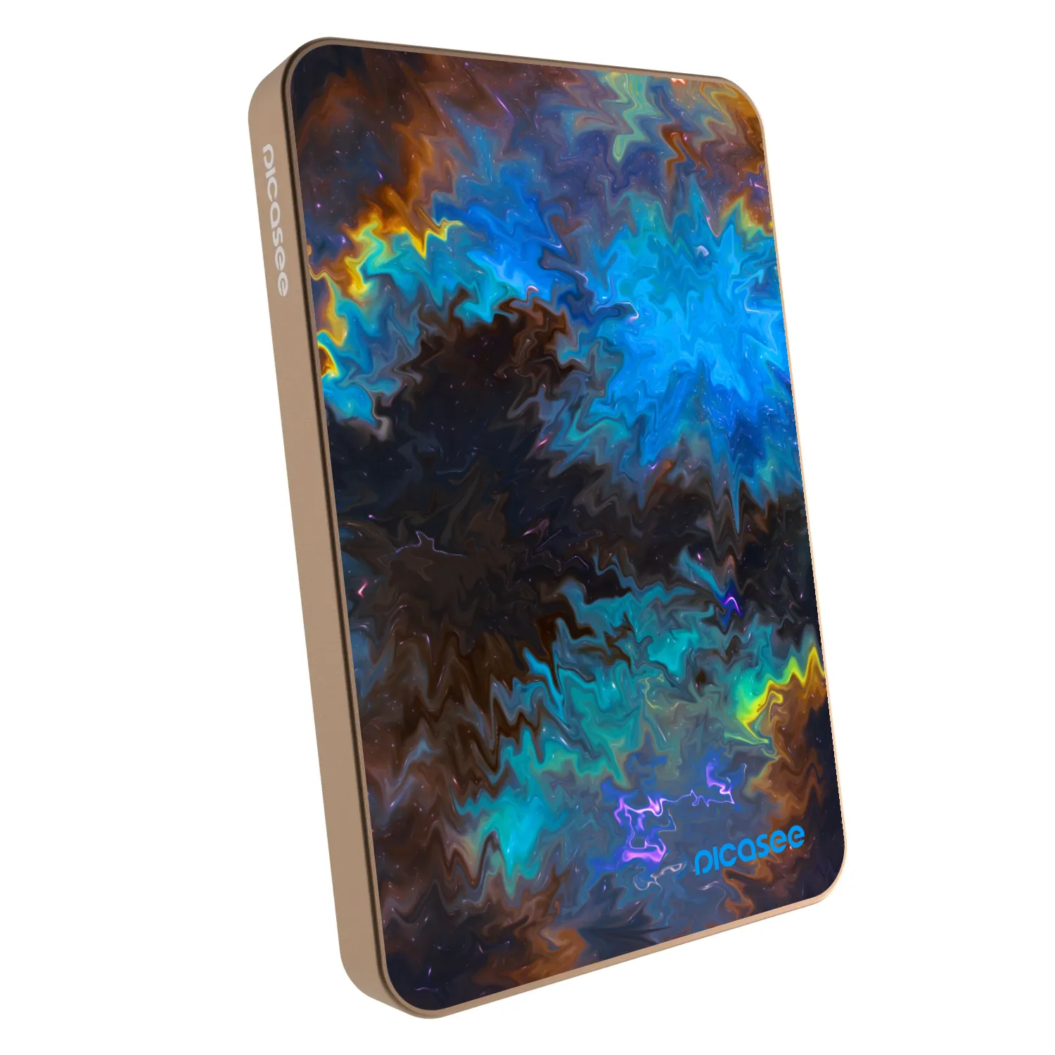 Picasee Prijenosni punjač s MagSafe 5 000 mAh Zlatni - Space