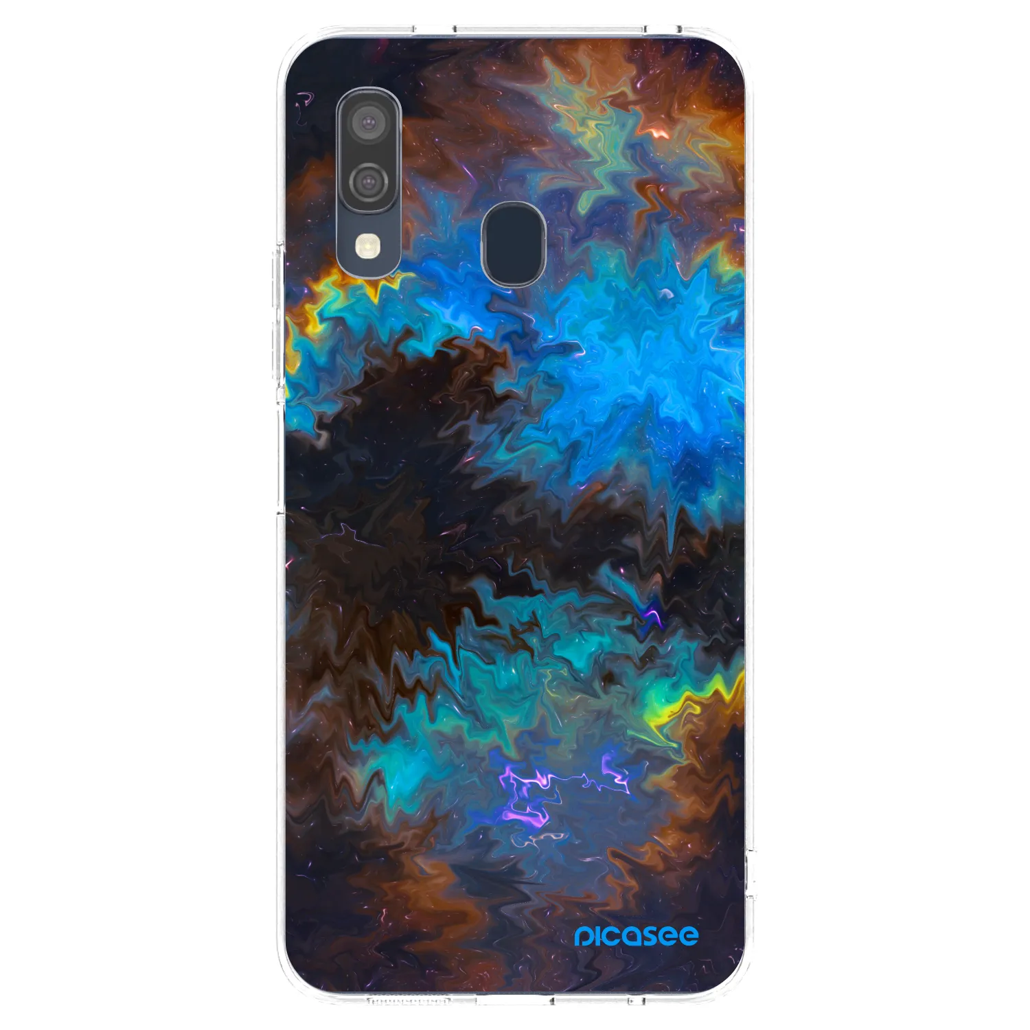 Picasee silikonska prozirna maskica za Samsung Galaxy A40 A405F - Space