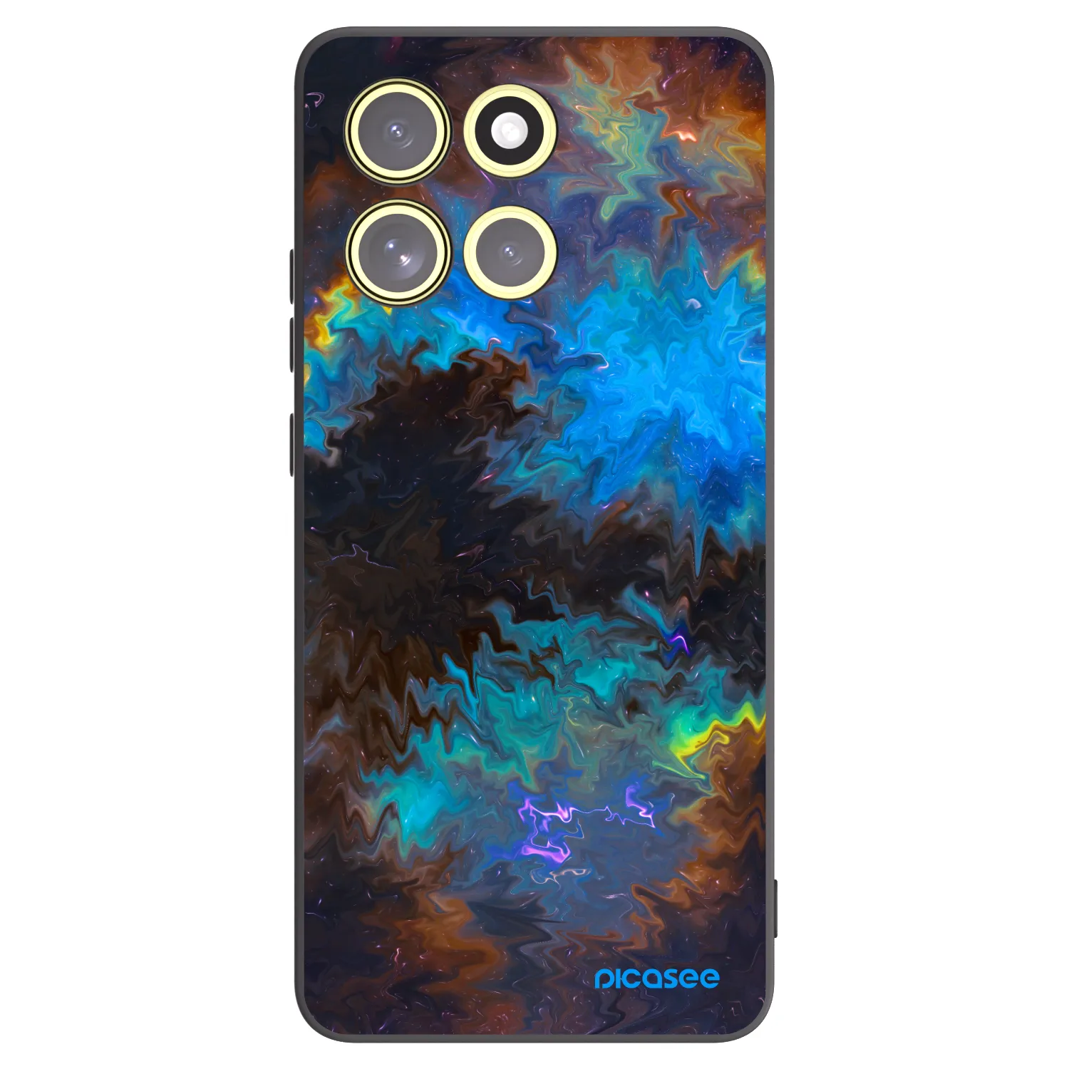 Picasee crna silikonska maskica za Motorola Moto G86 5G - Space