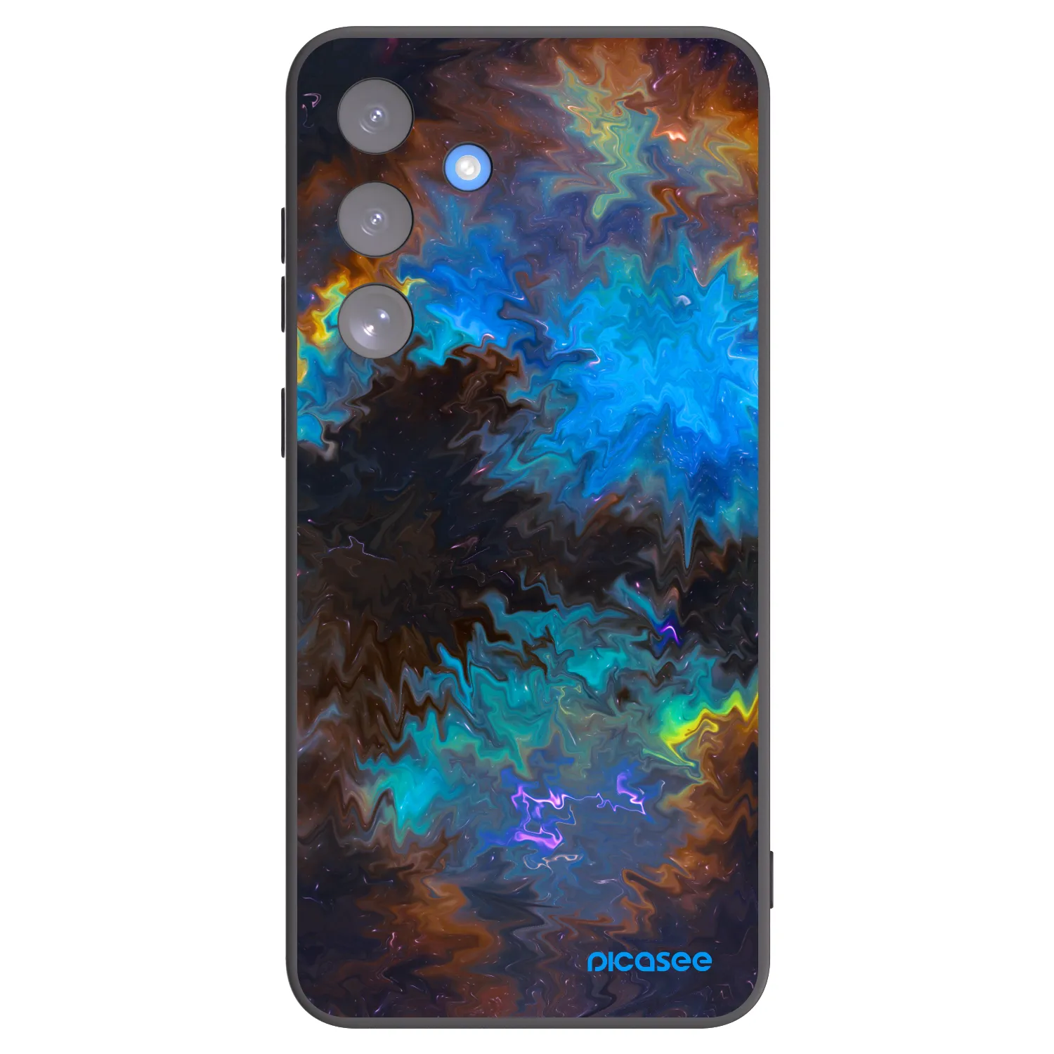 Picasee crna silikonska maskica za Samsung Galaxy S25 FE 5G - Space