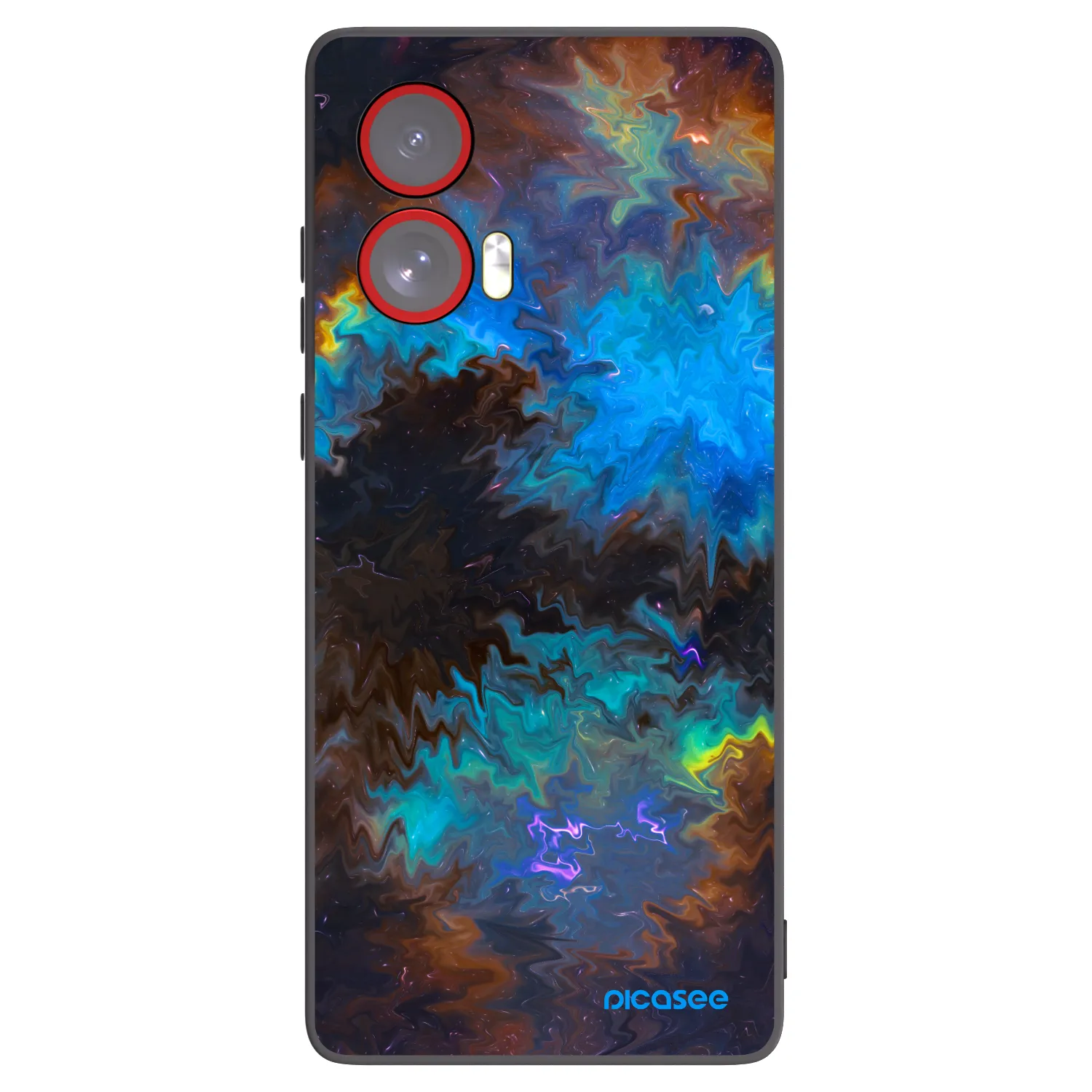 Picasee crna silikonska maskica za Motorola Edge 50 Fusion - Space