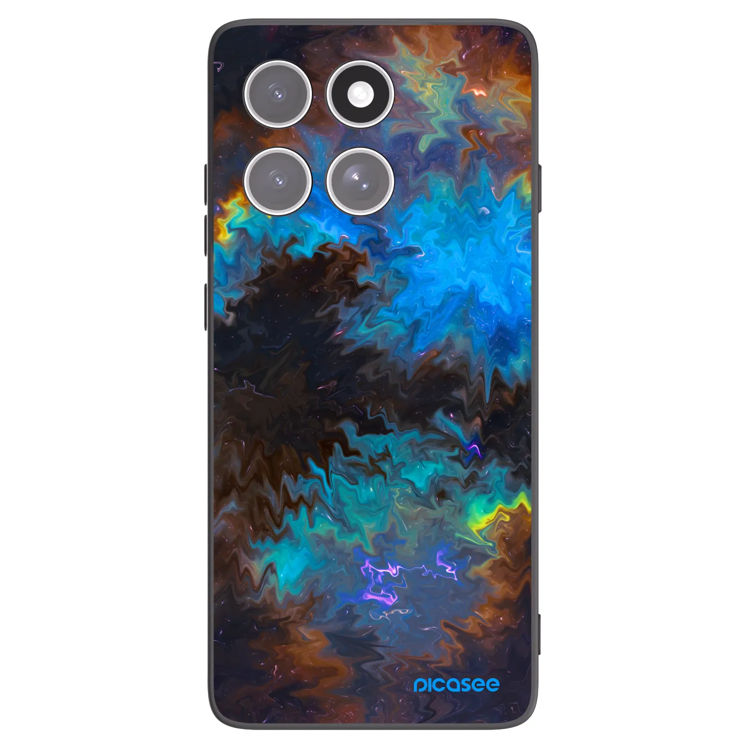 Picasee crna silikonska maskica za Motorola Edge 60 Fusion - Space