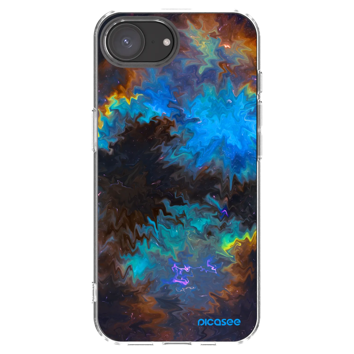 Picasee silikonska prozirna maskica za Apple iPhone 17e - Space