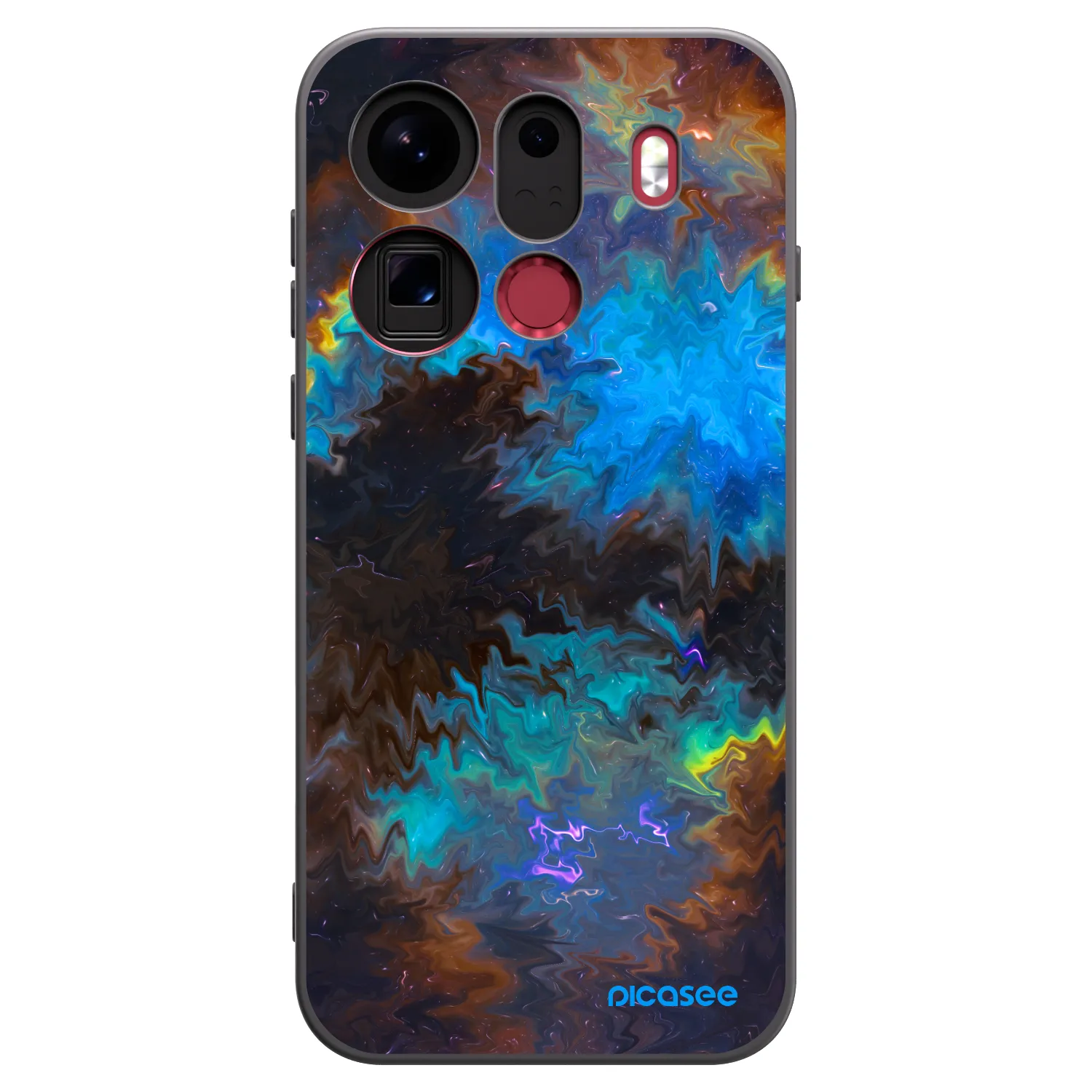 Picasee crna silikonska maskica za OPPO Find X9 Pro - Space