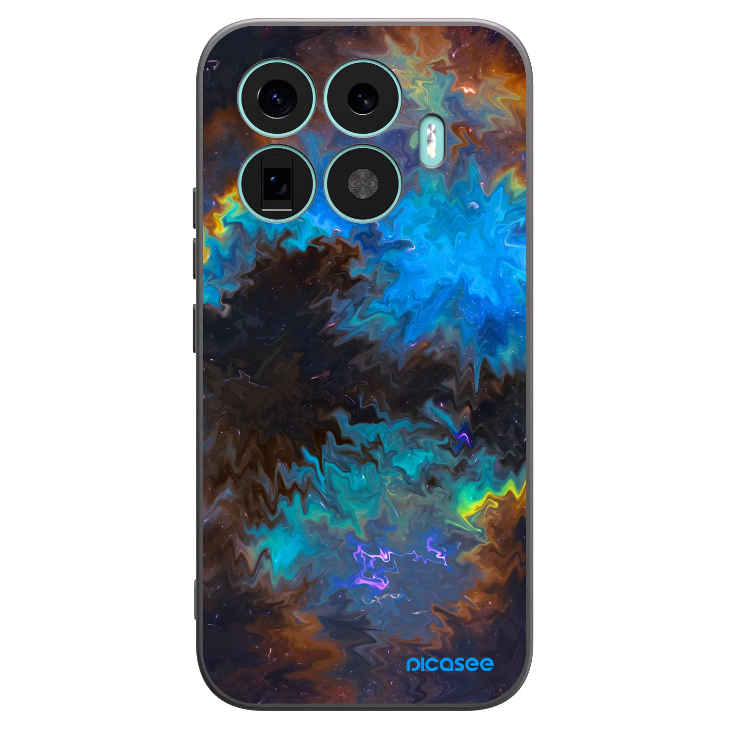 Picasee crna silikonska maskica za Xiaomi 17T - Space
