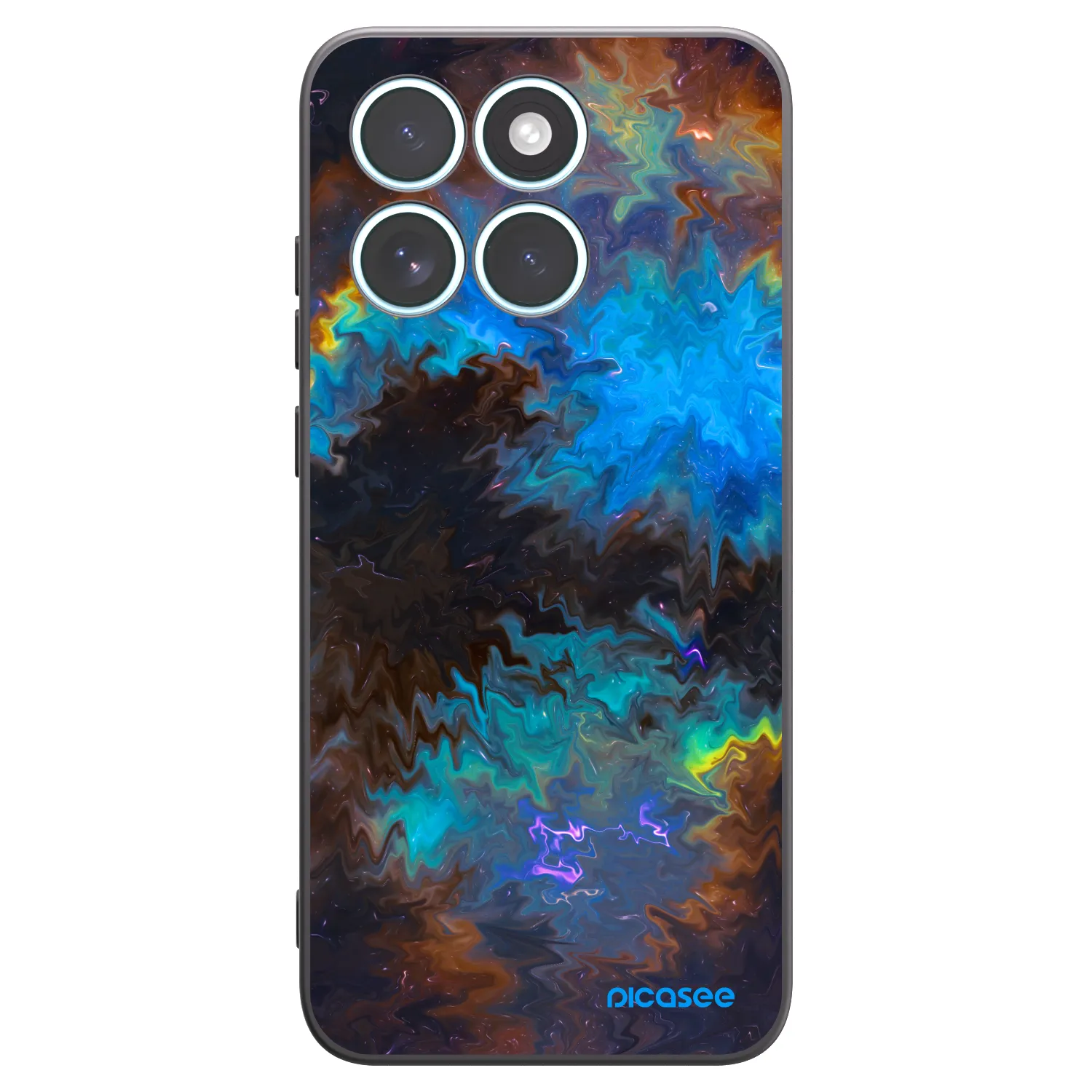 Picasee crna silikonska maskica za Motorola Edge 70 Fusion - Space