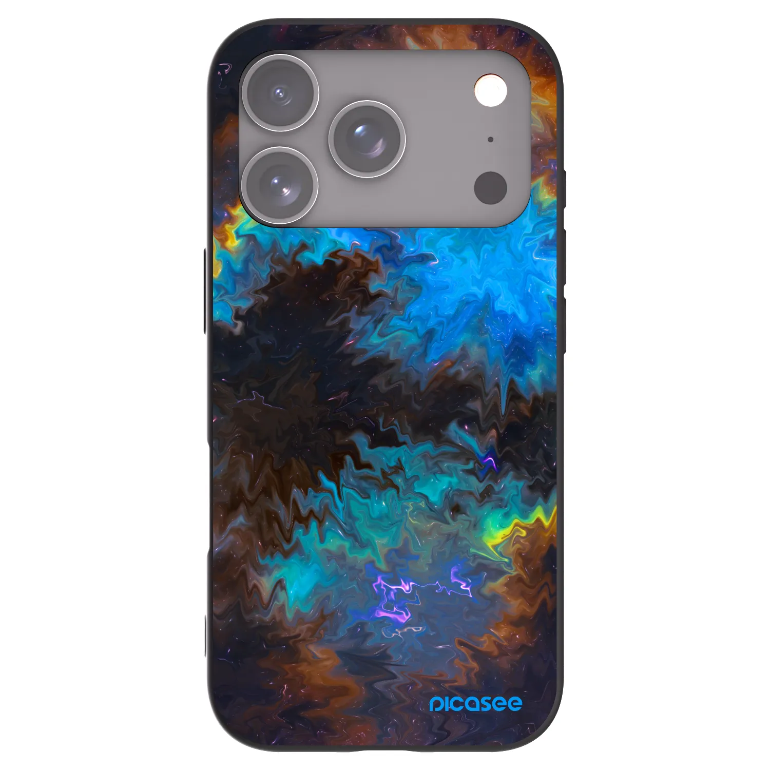 Picasee crna silikonska maskica za Apple iPhone 18 Pro - Space