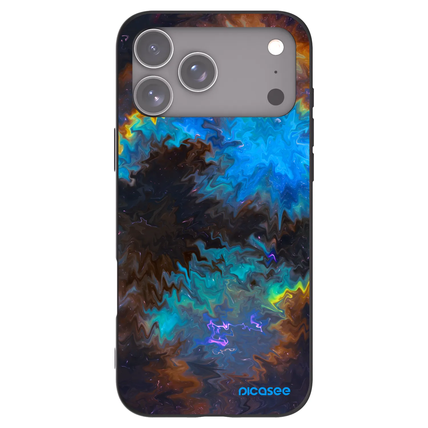 Picasee crna silikonska maskica za Apple iPhone 18 Pro Max - Space