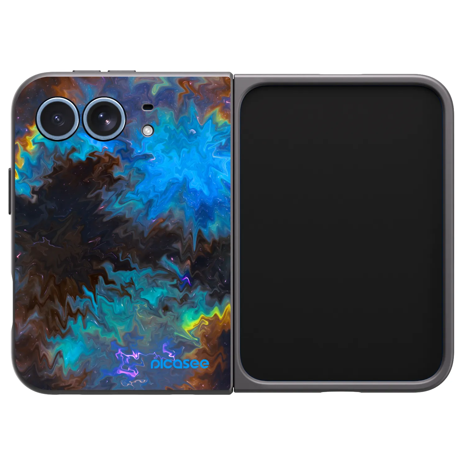 Picasee crna silikonska maskica za Apple iPhone Ultra - Space