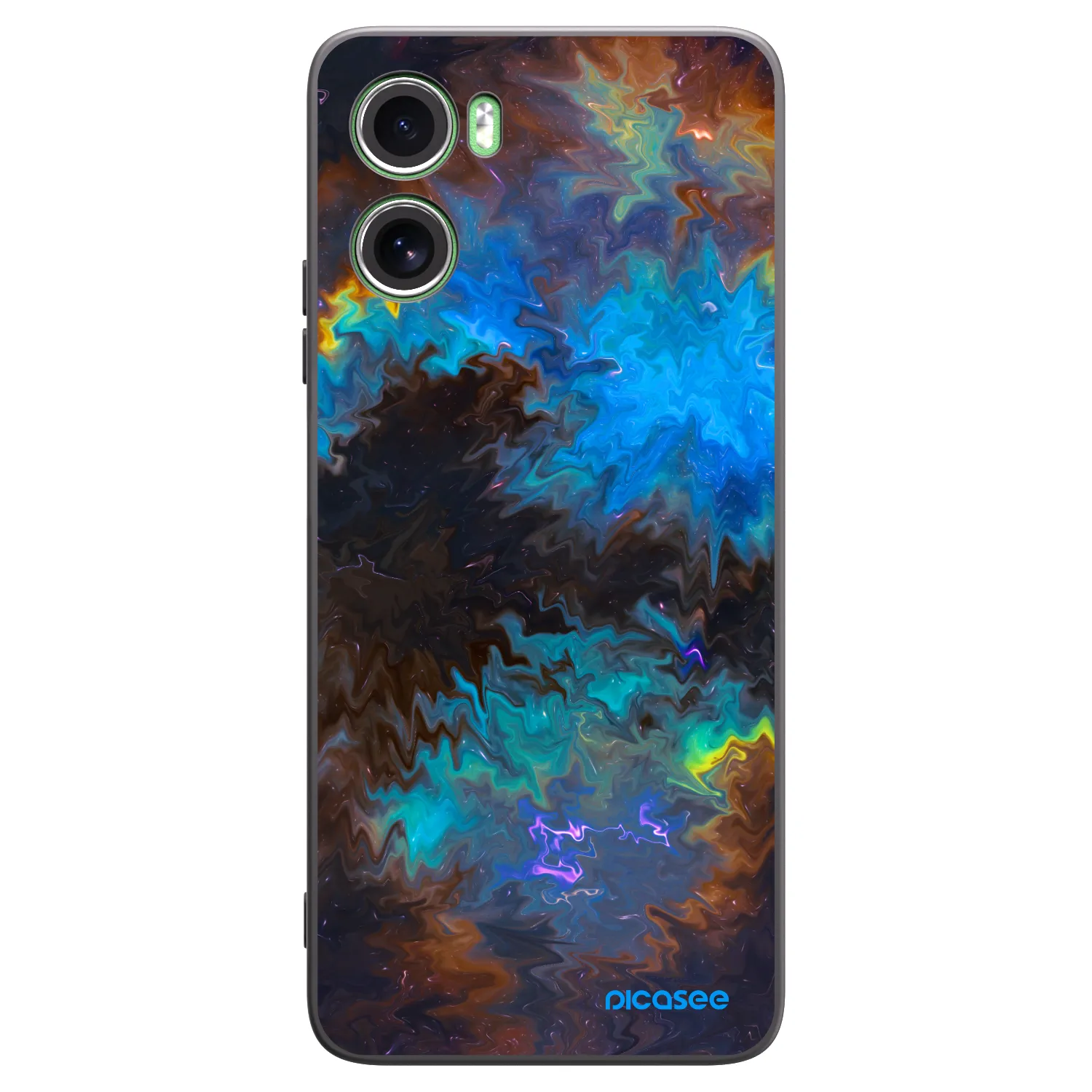 Picasee crna silikonska maskica za Motorola Moto G06 - Space