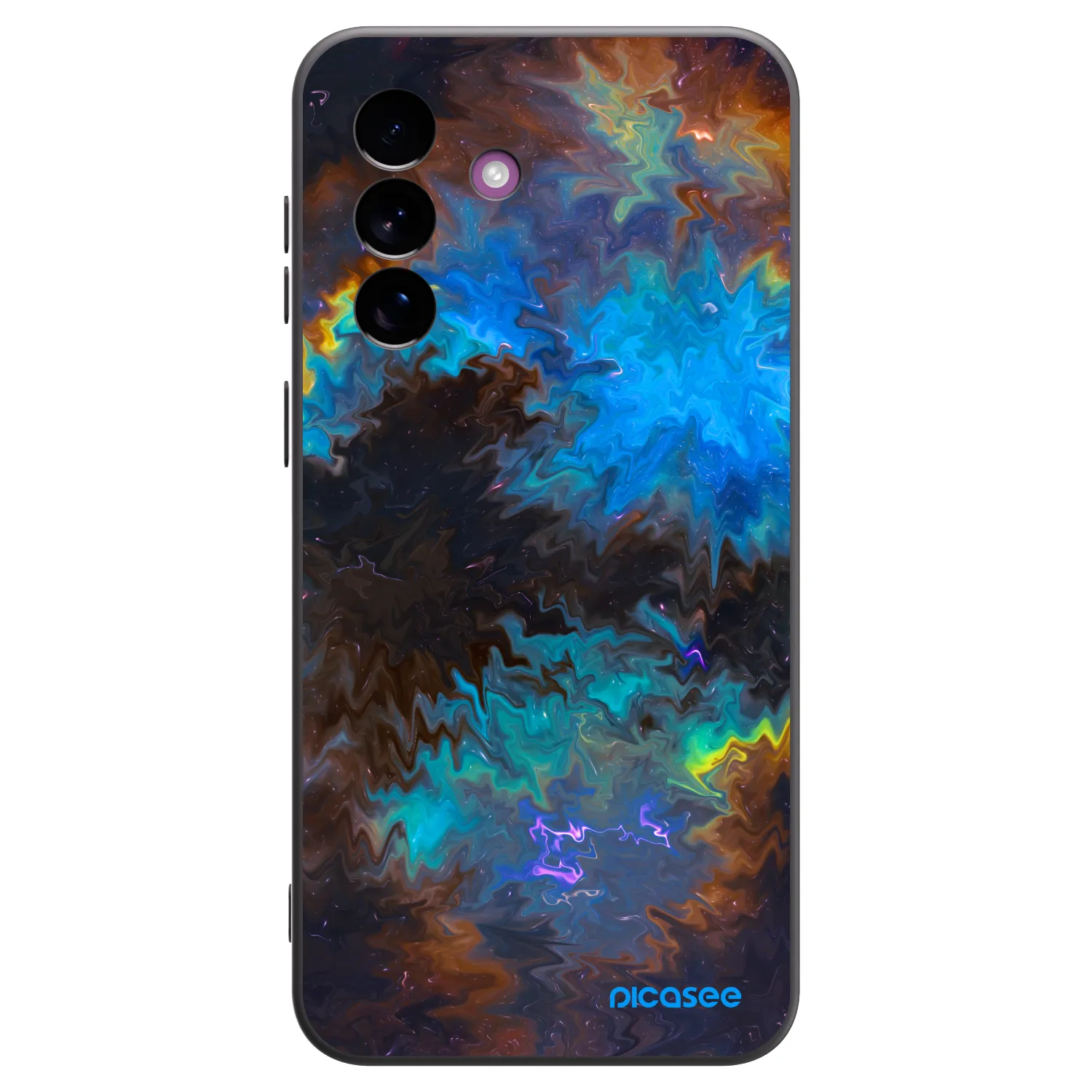 Picasee crna silikonska maskica za Samsung Galaxy A37 - Space