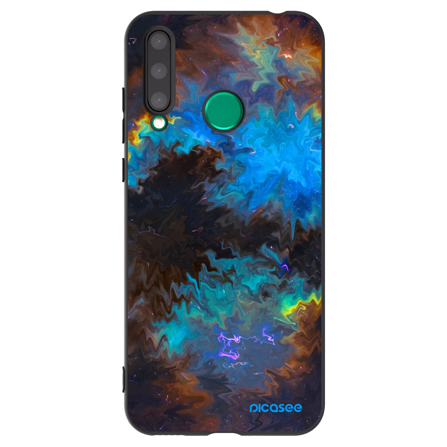 Picasee crna silikonska maskica za Honor 20 Lite - Space
