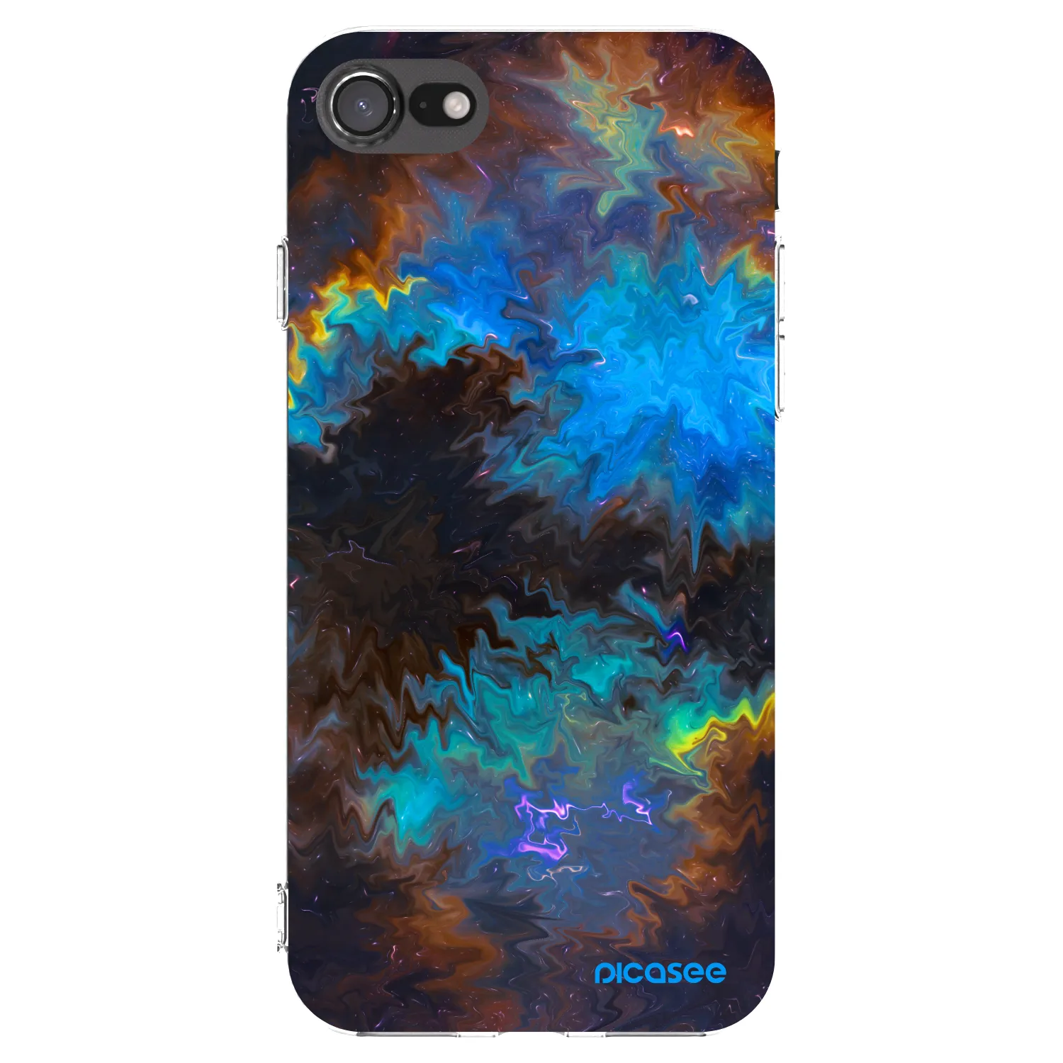 Picasee silikonska prozirna maskica za Apple iPhone 8 - Space