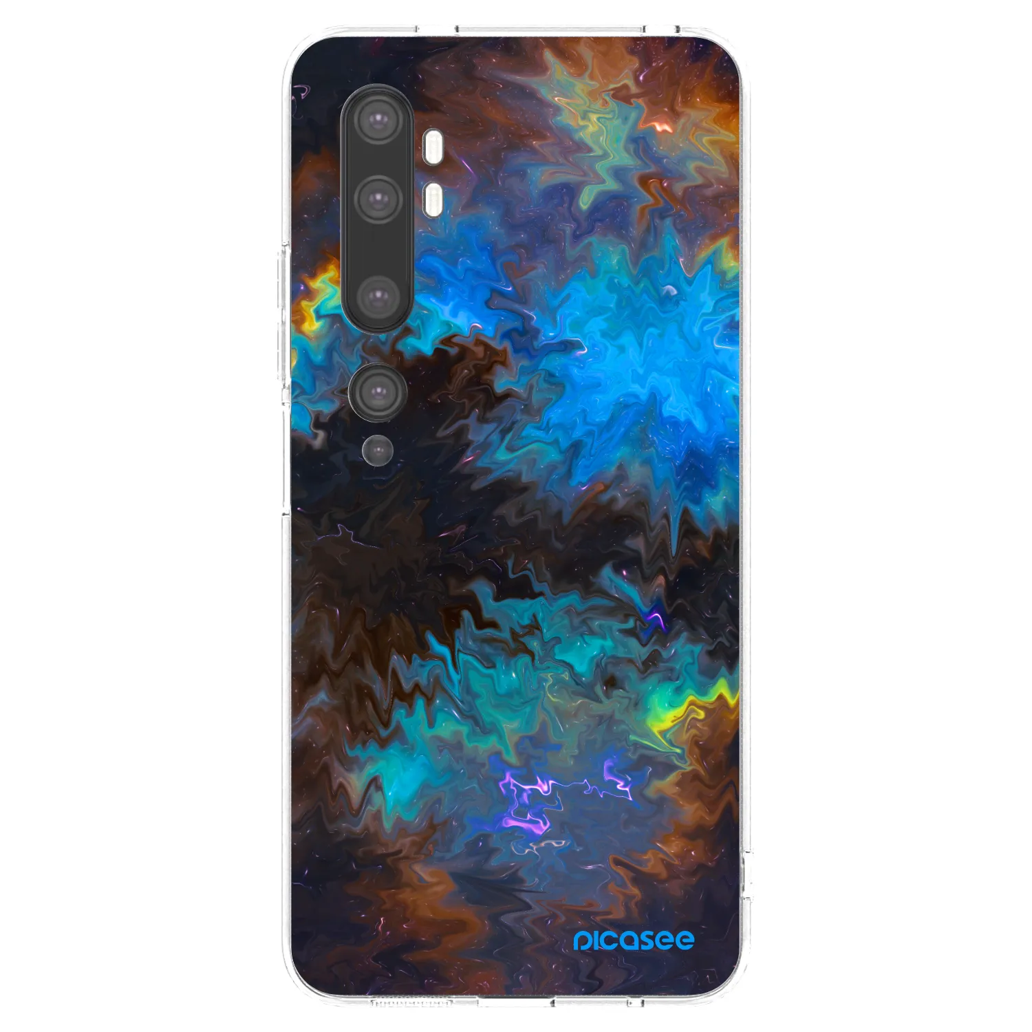 Picasee silikonska prozirna maskica za Xiaomi Mi Note 10 (Pro) - Space