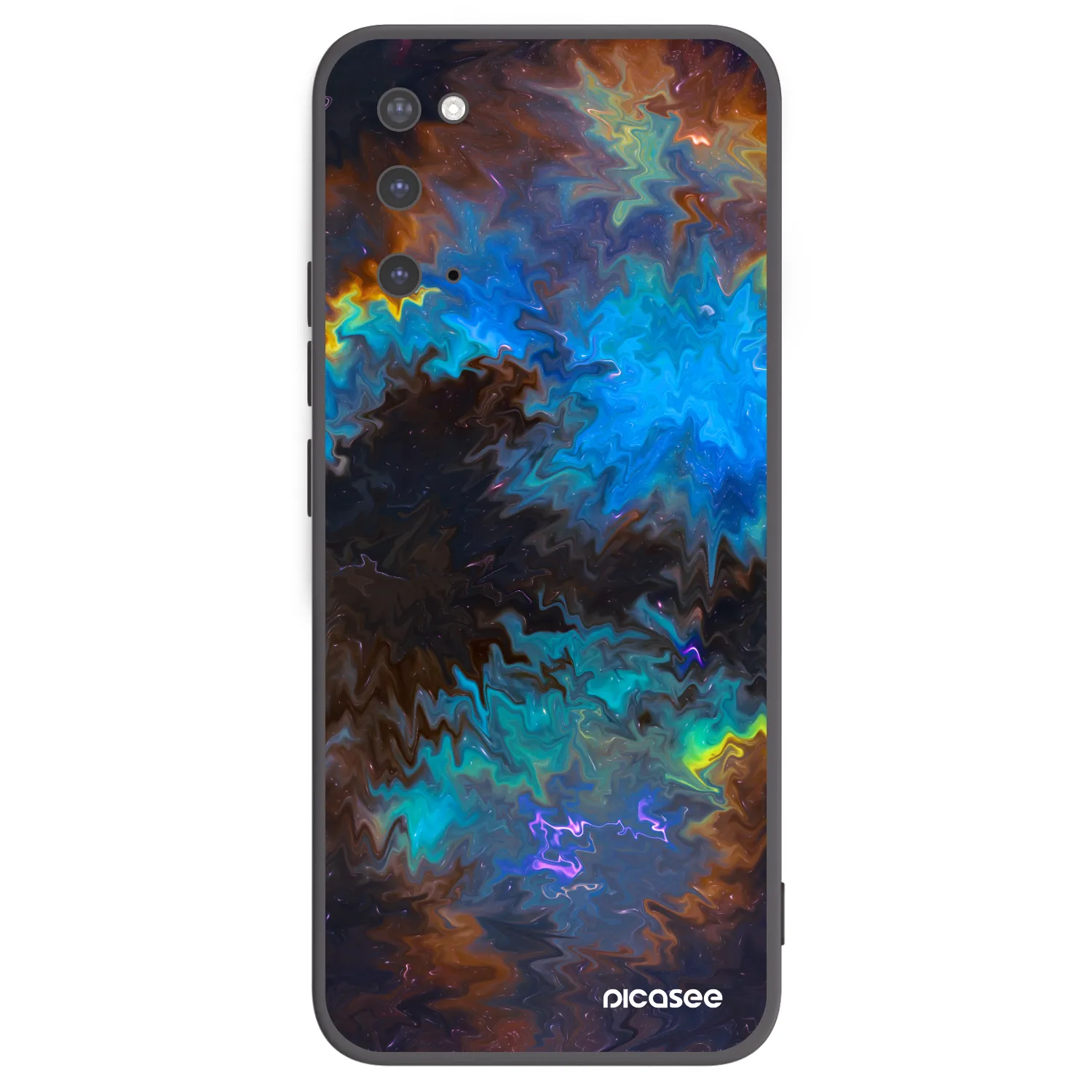 Picasee crna silikonska maskica za Samsung Galaxy S20 G980F - Space