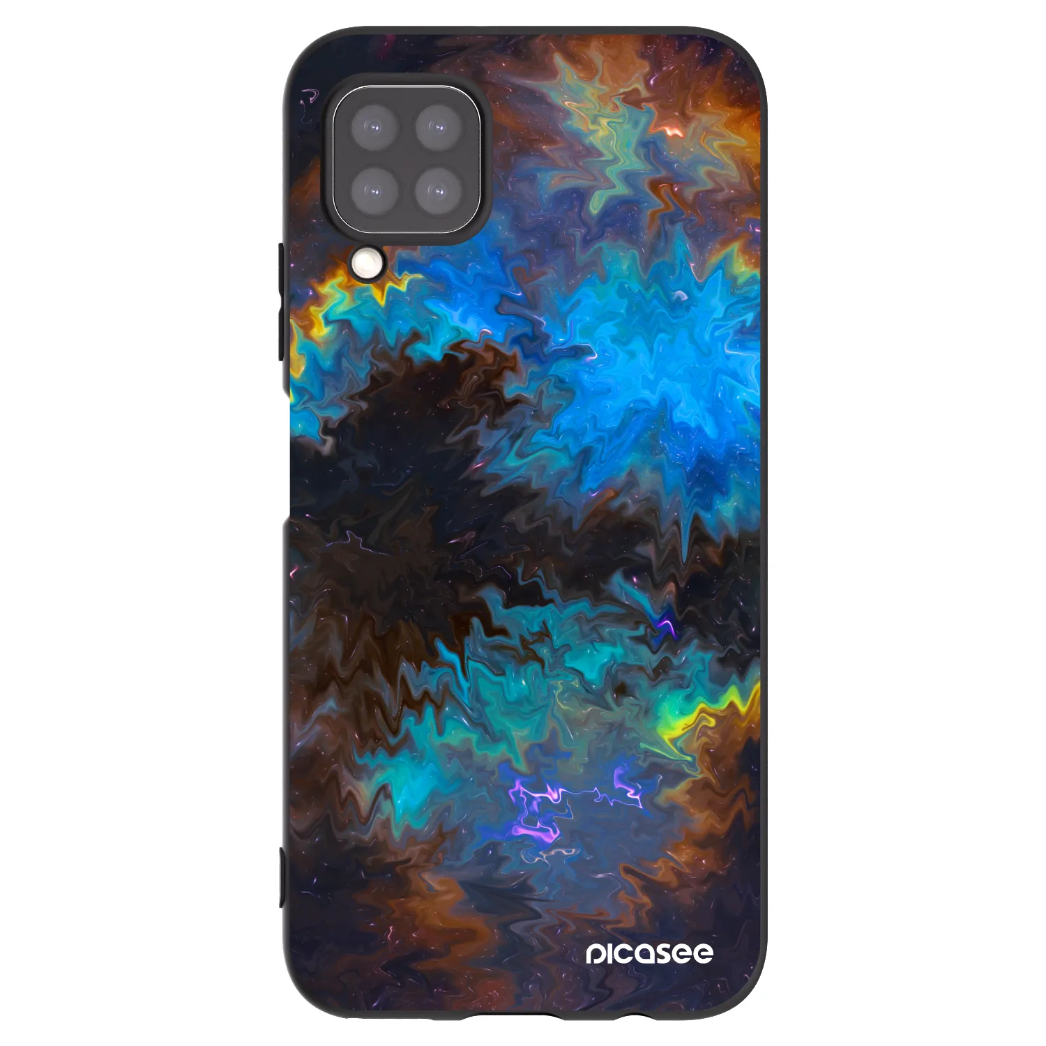 Picasee crna silikonska maskica za Huawei P40 Lite - Space